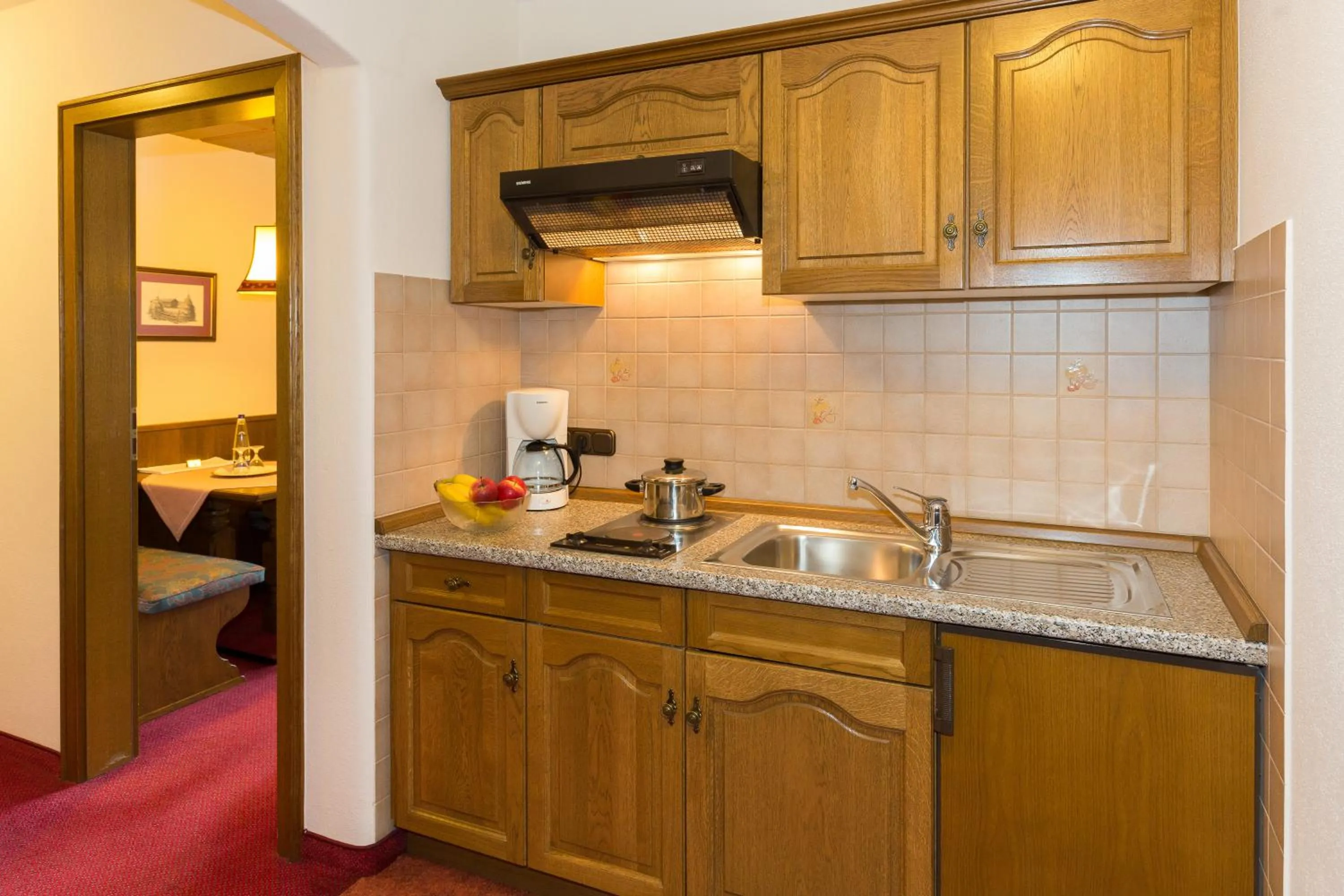 Kitchen or kitchenette in Hotel zur Post