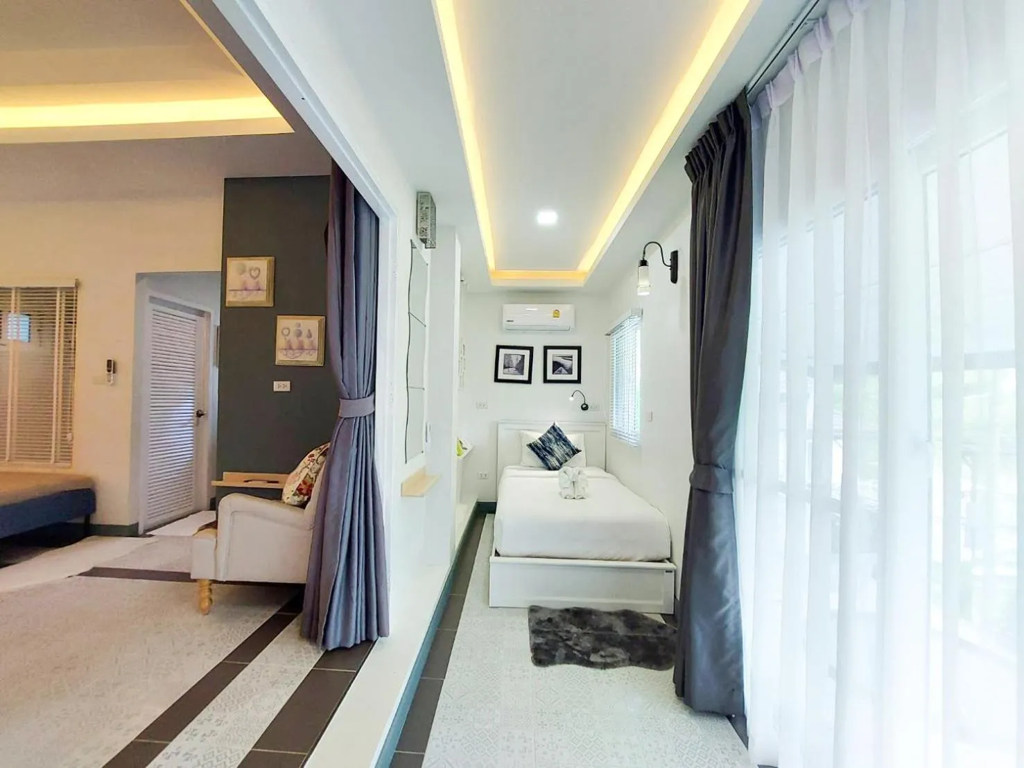 Bed in Magical Mountain View Resort