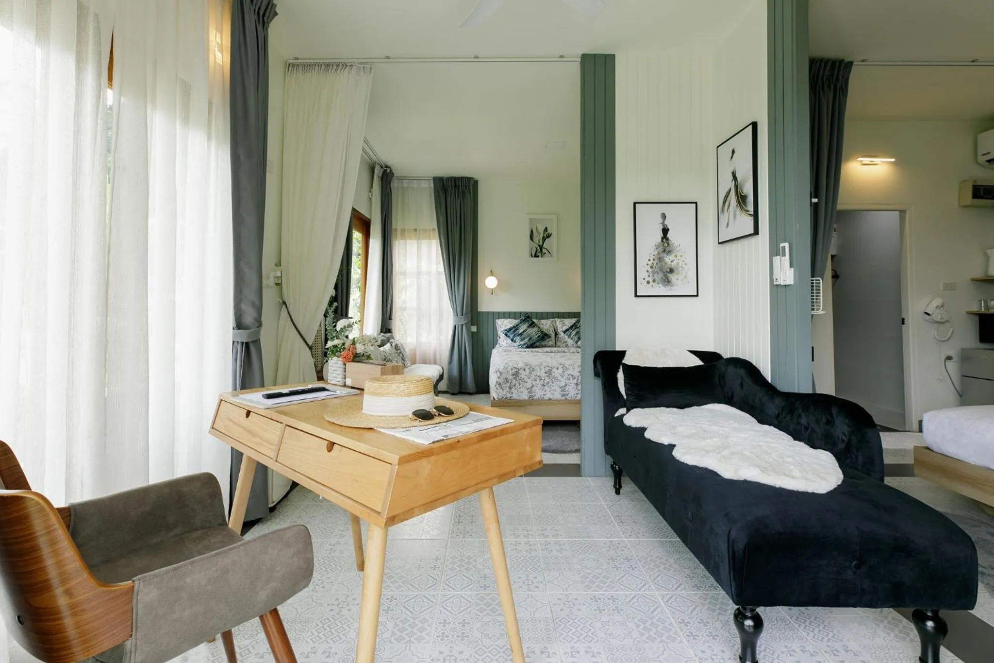 Bed in Magical Mountain View Resort