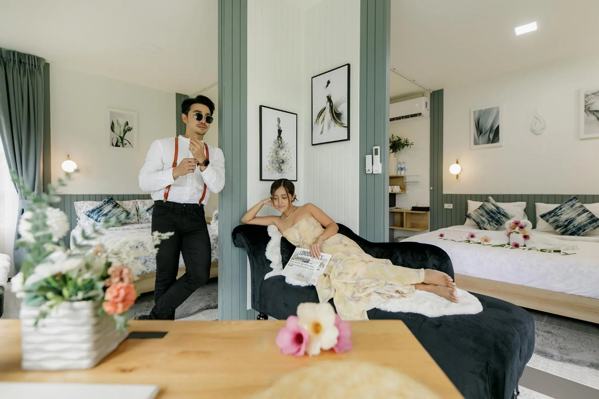 Bed in Magical Mountain View Resort