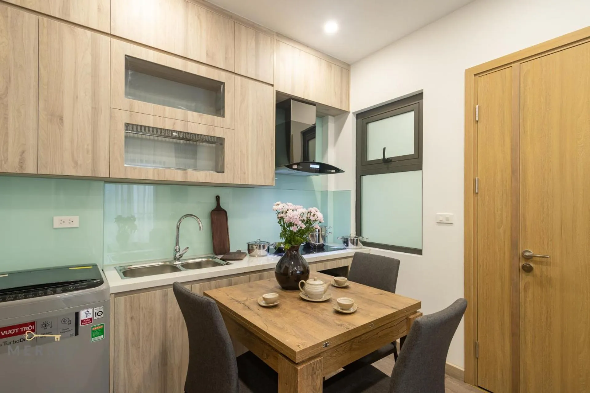Kitchen or kitchenette in Mersey Central Hanoi Apart'Hotel