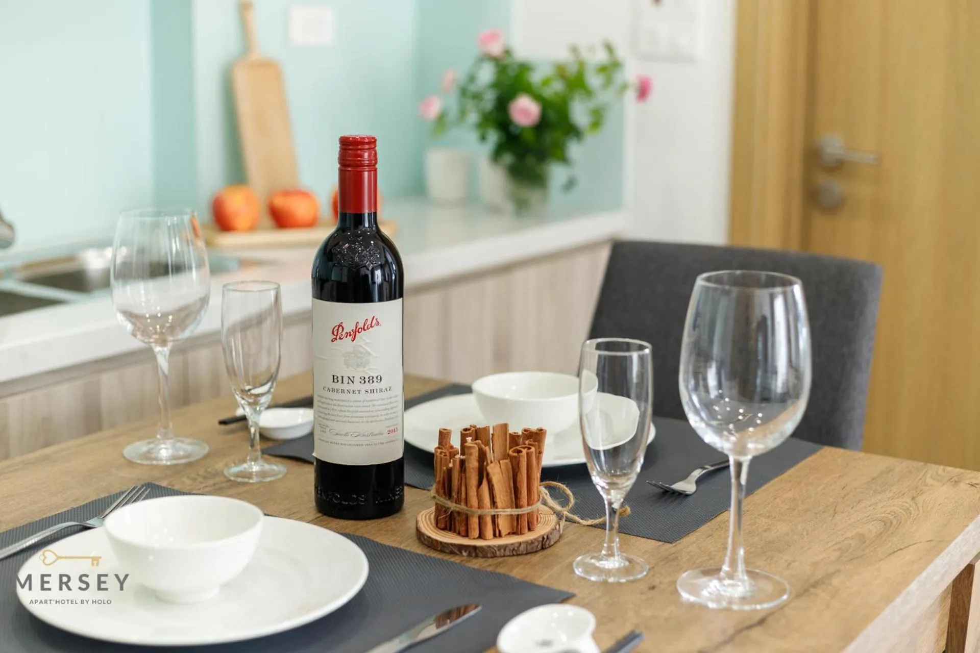 Dining area in Mersey Central Hanoi Apart'Hotel