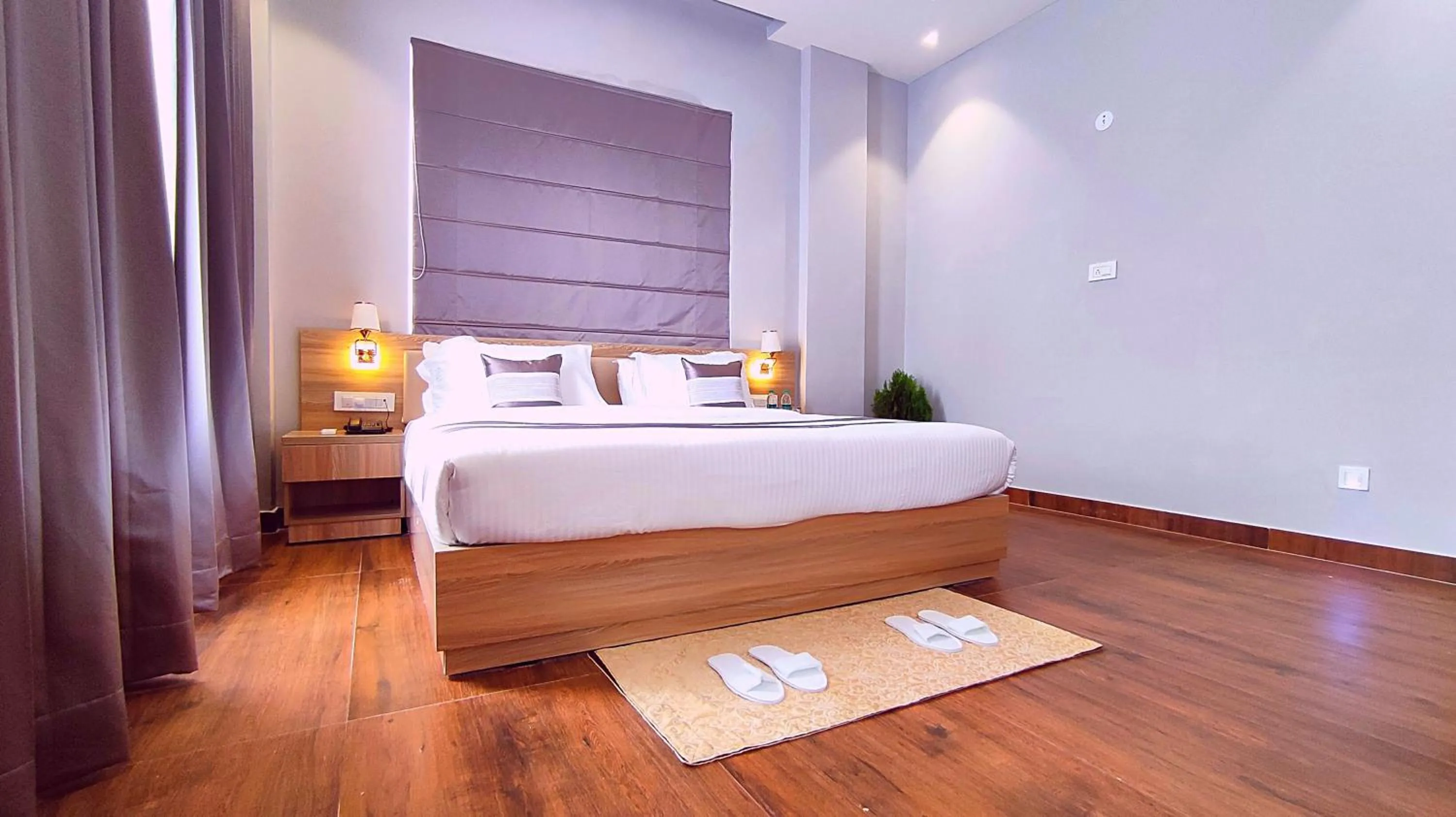 Bed in ShriGo Hotel Nathdwara