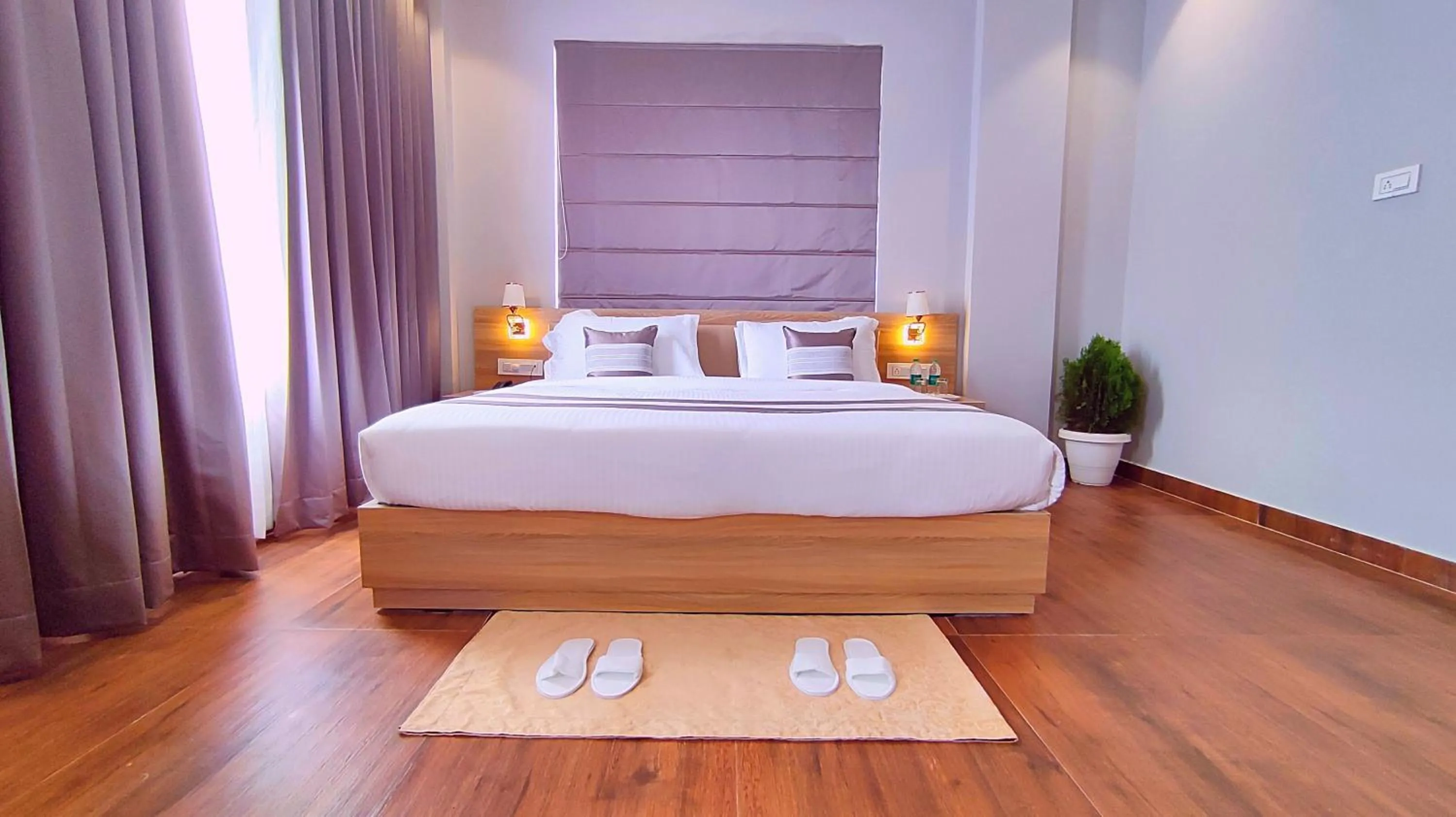 Bed in ShriGo Hotel Nathdwara