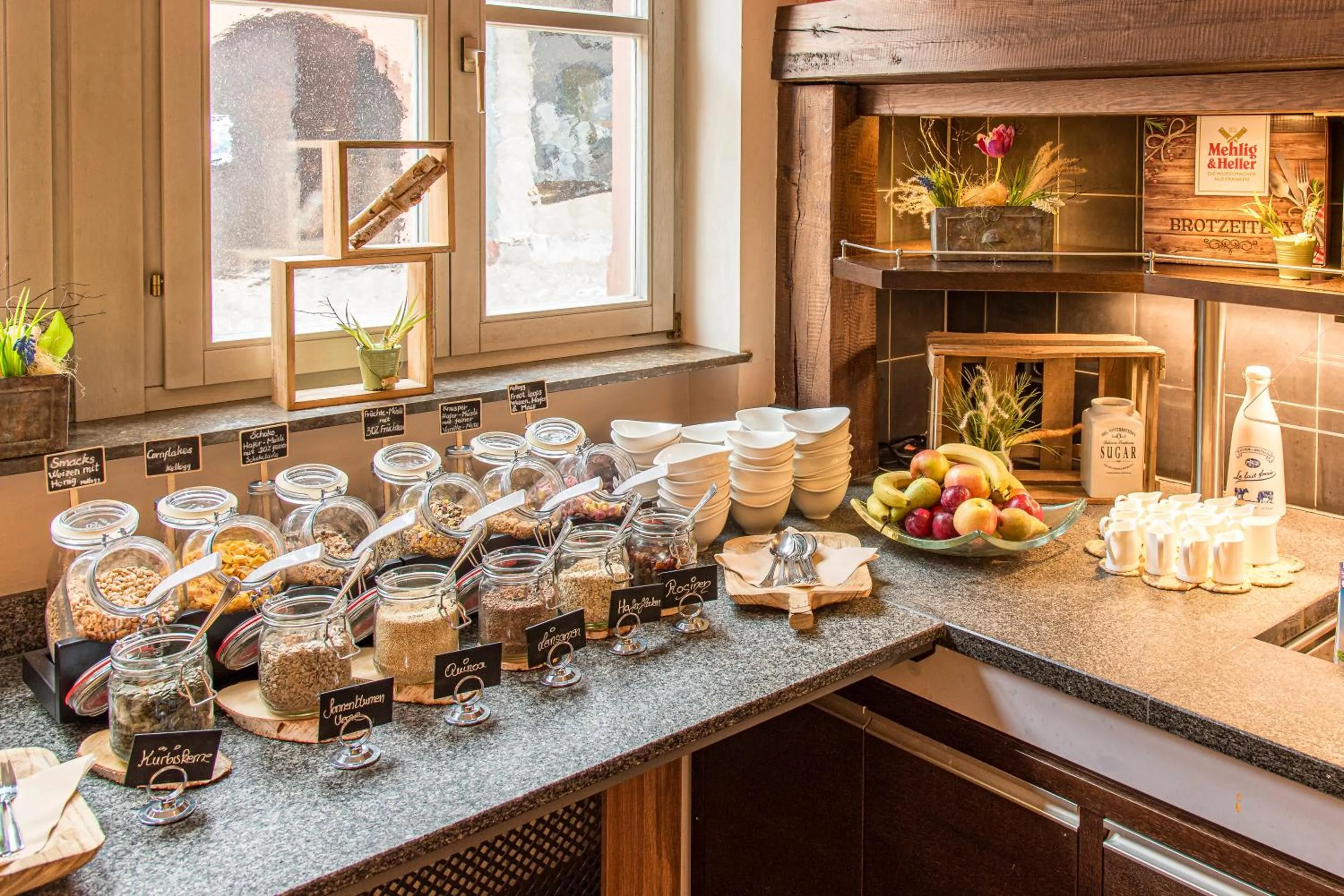 Buffet breakfast in Hotel Weisses Lamm