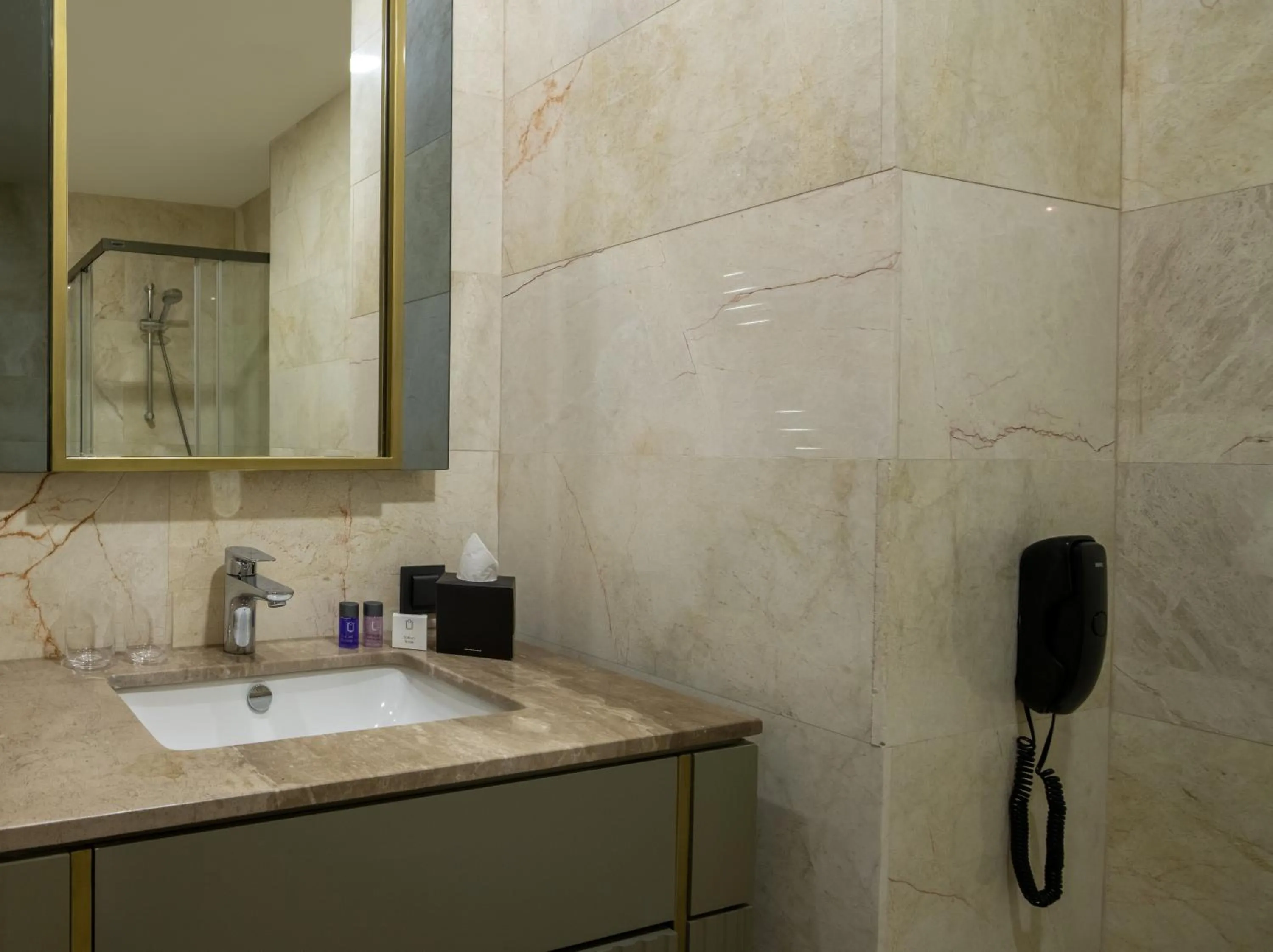Shower in G Tower Furnished Apartment Rentals