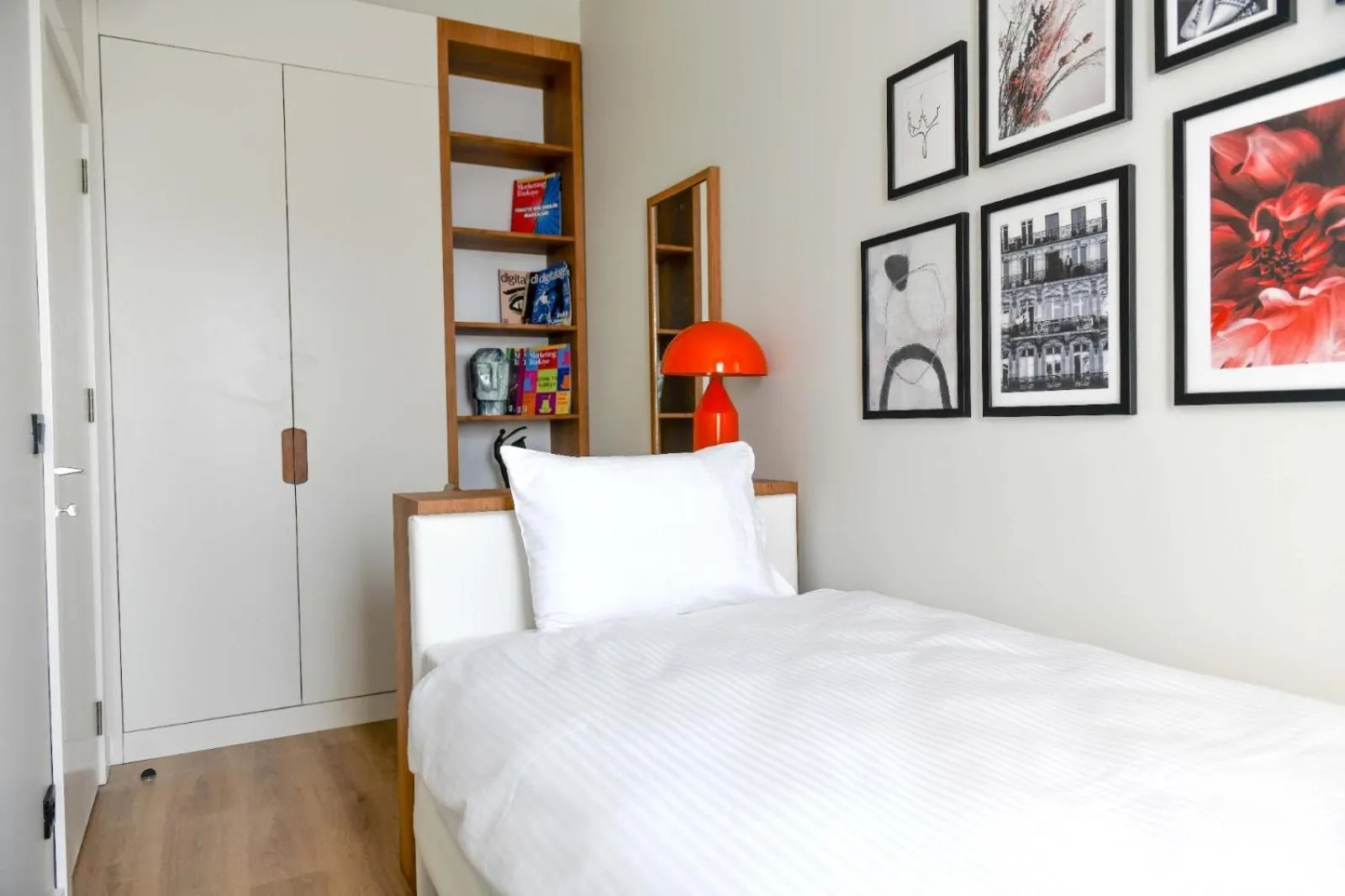 Bedroom, Bed in G Tower Furnished Apartment Rentals