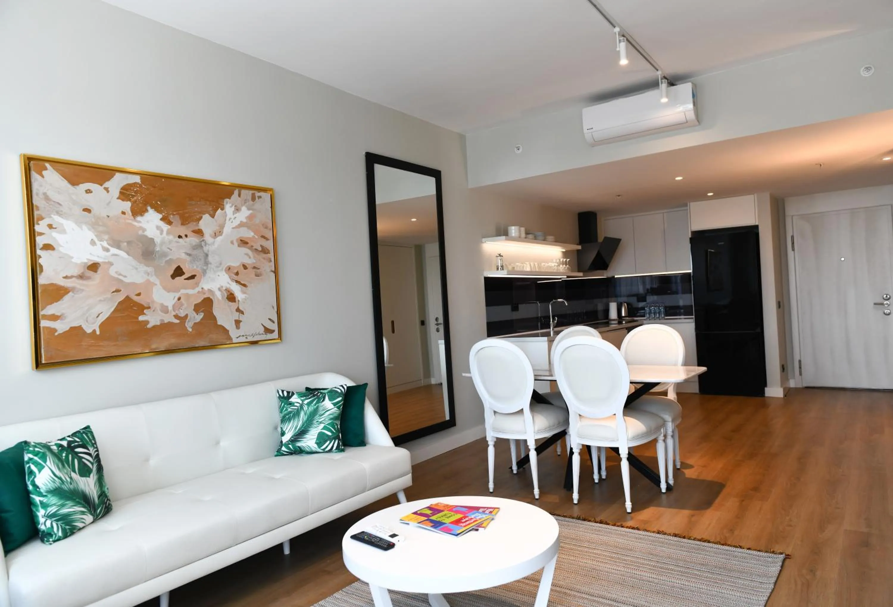 Living room in G Tower Furnished Apartment Rentals