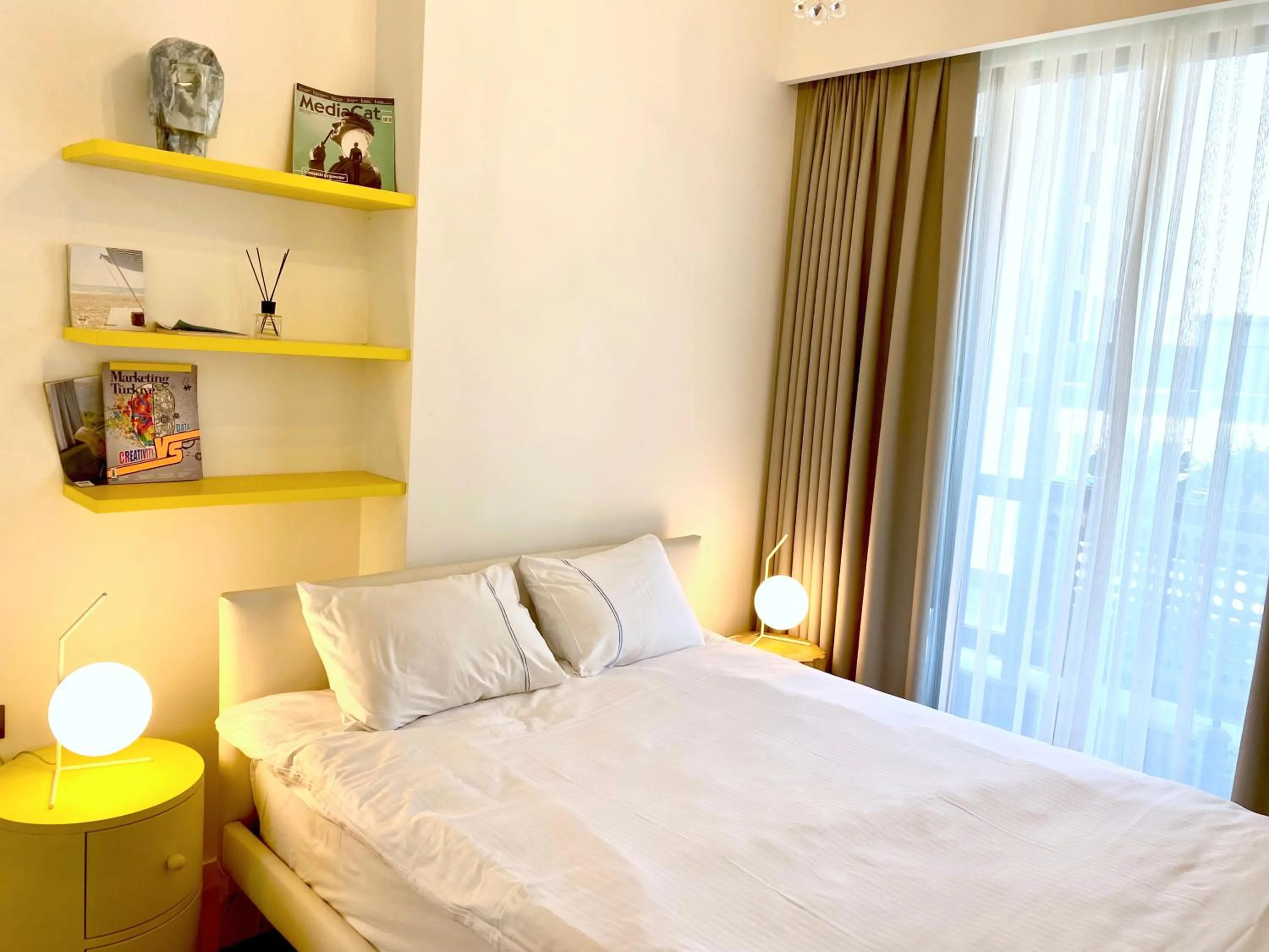 Bedroom, Bed in G Tower Furnished Apartment Rentals