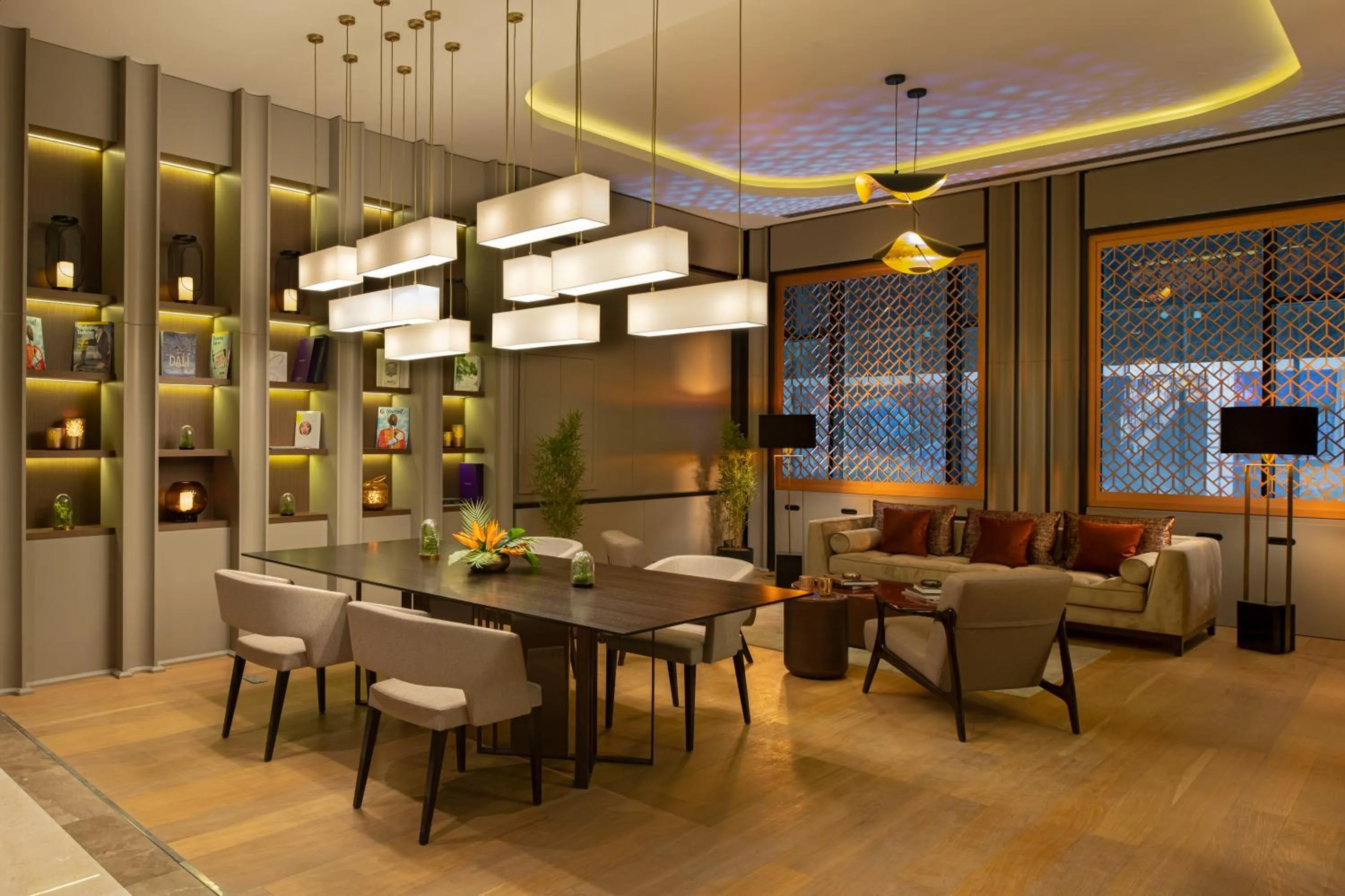 Seating area in G Tower Furnished Apartment Rentals