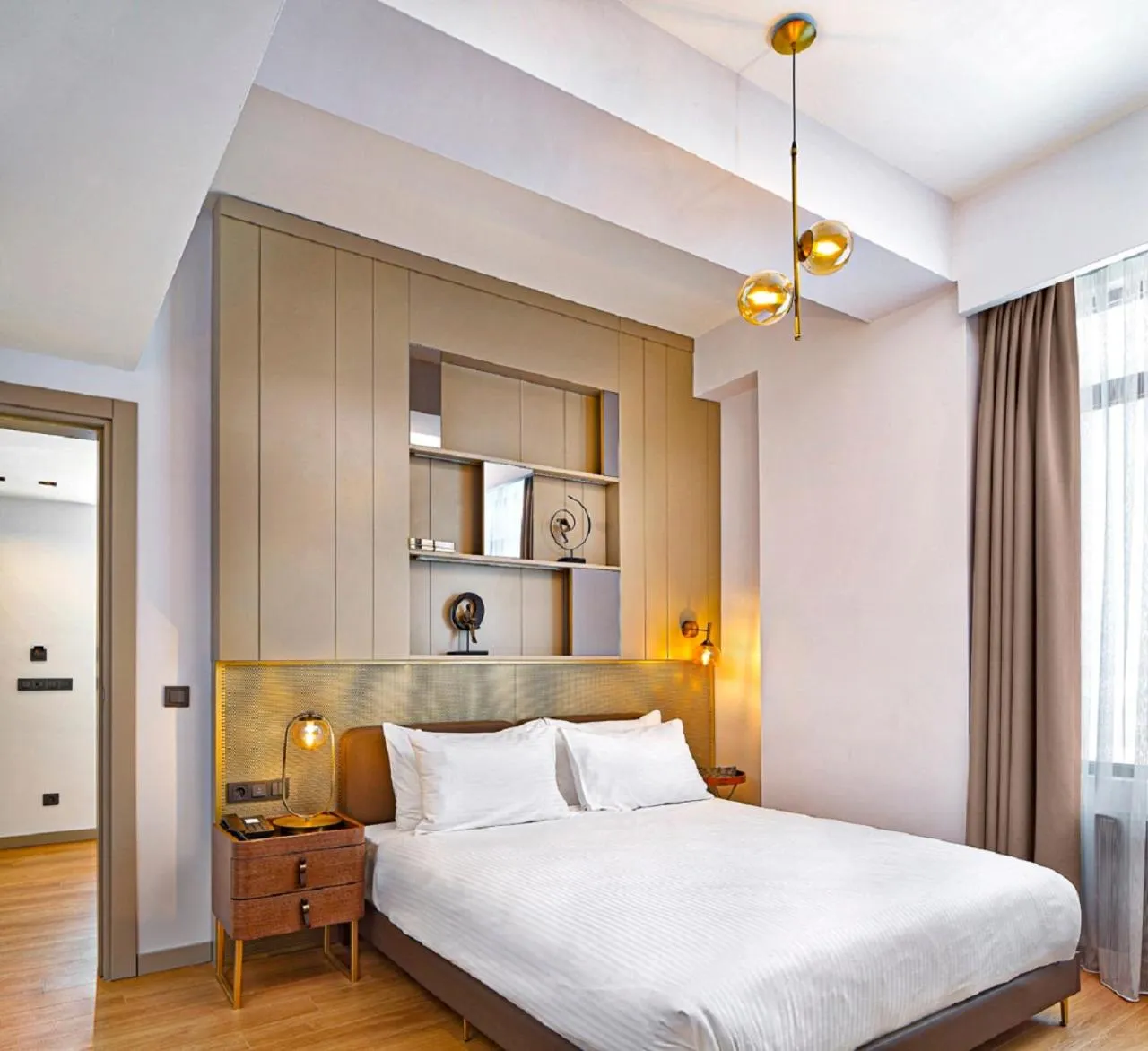 Bed in G Tower Furnished Apartment Rentals