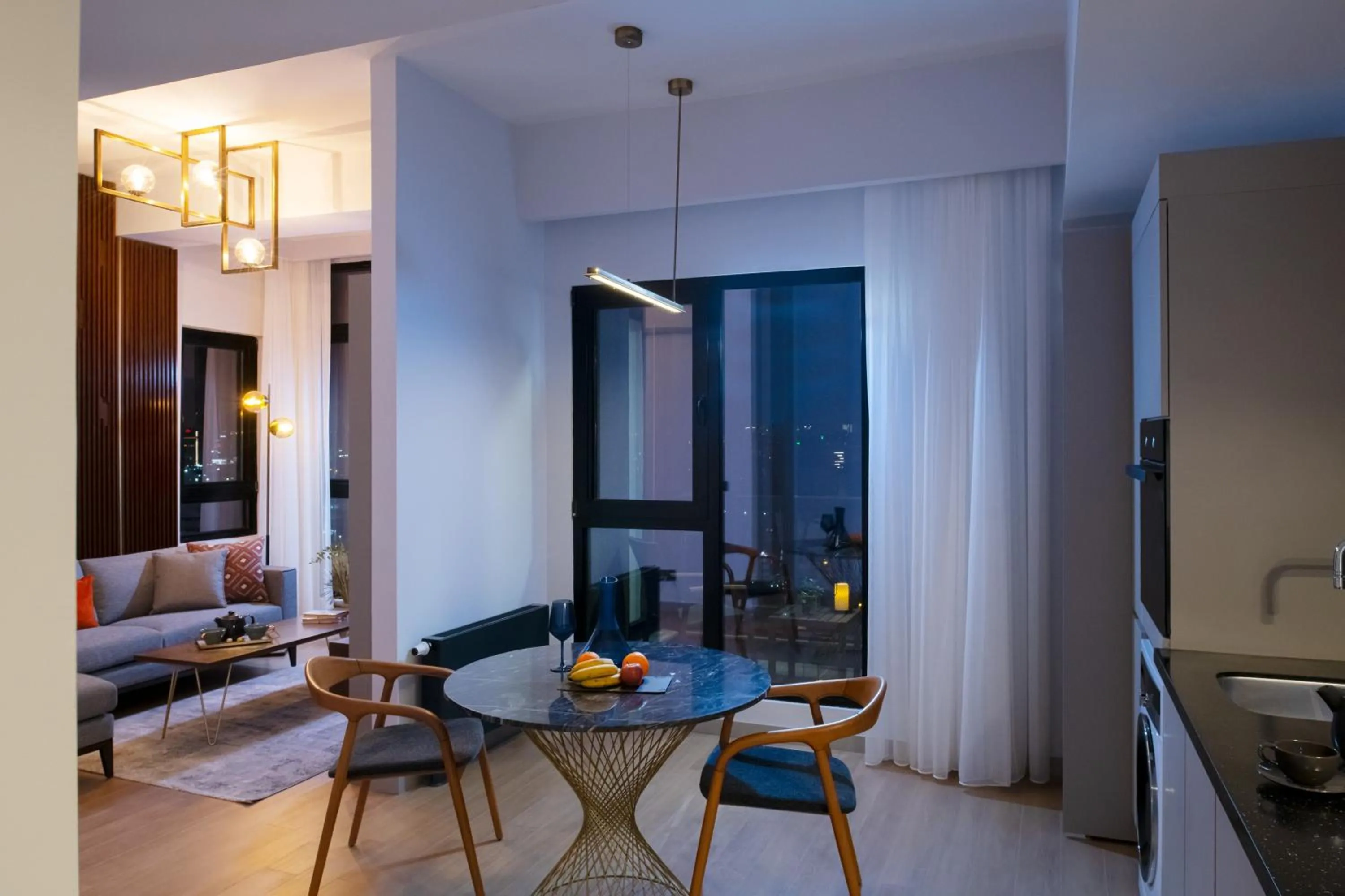 Living room in G Tower Furnished Apartment Rentals