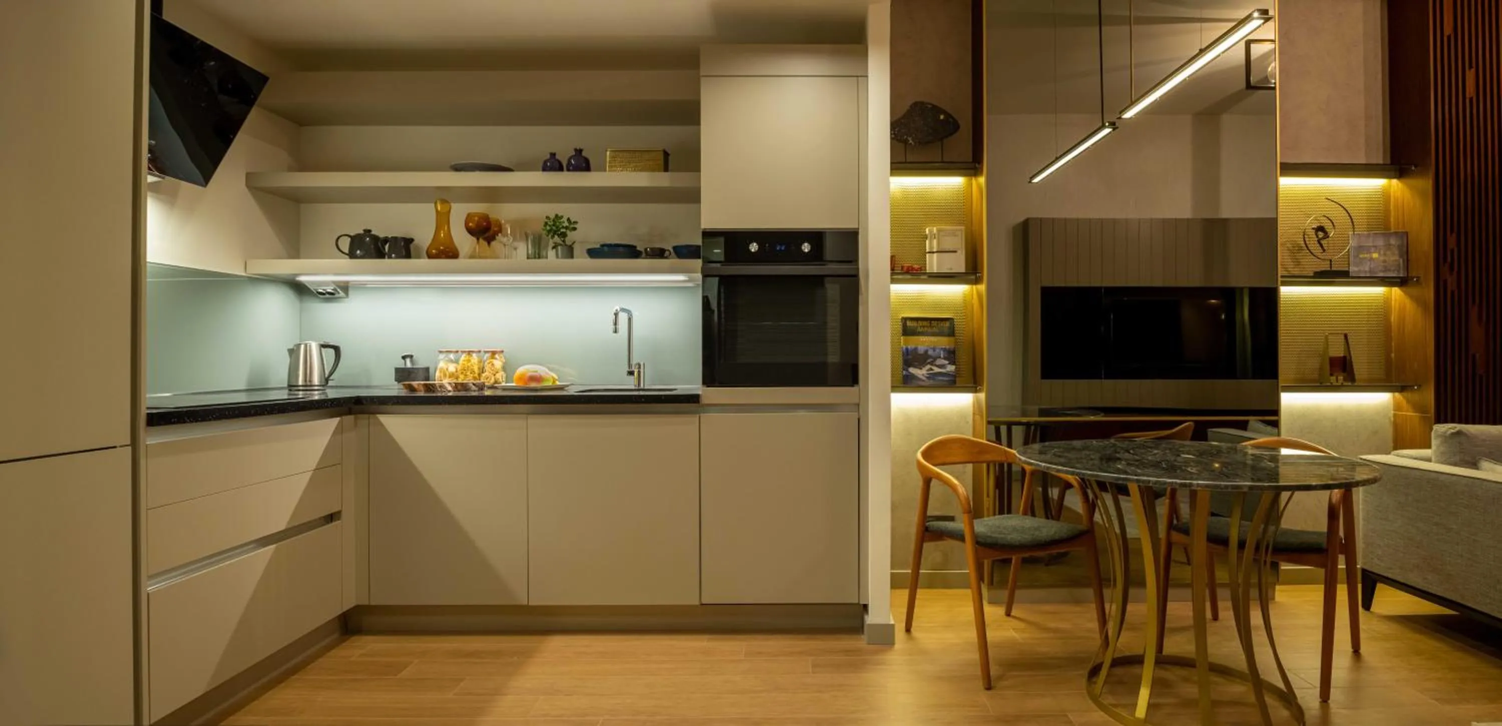 Coffee/tea facilities in G Tower Furnished Apartment Rentals