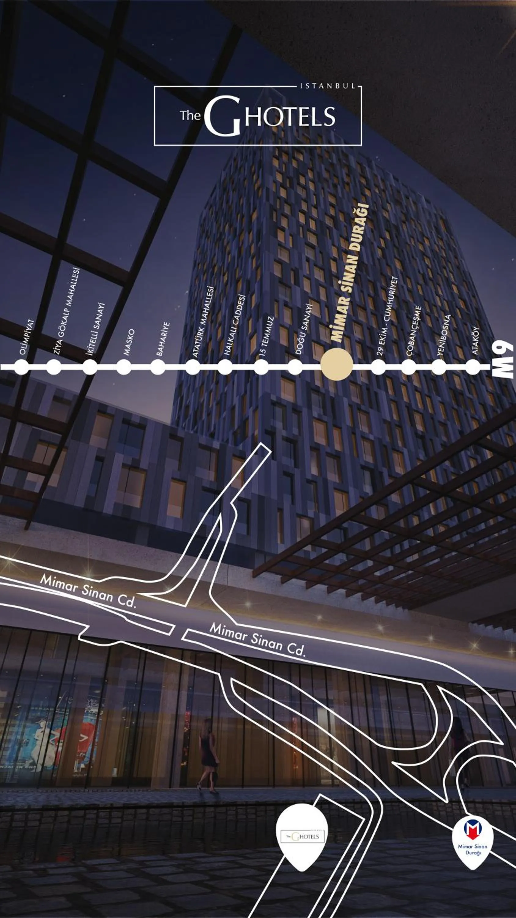 Location in G Tower Furnished Apartment Rentals