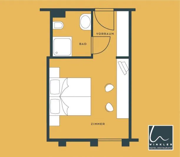 Floor plan in Hotel Restaurant Winkler