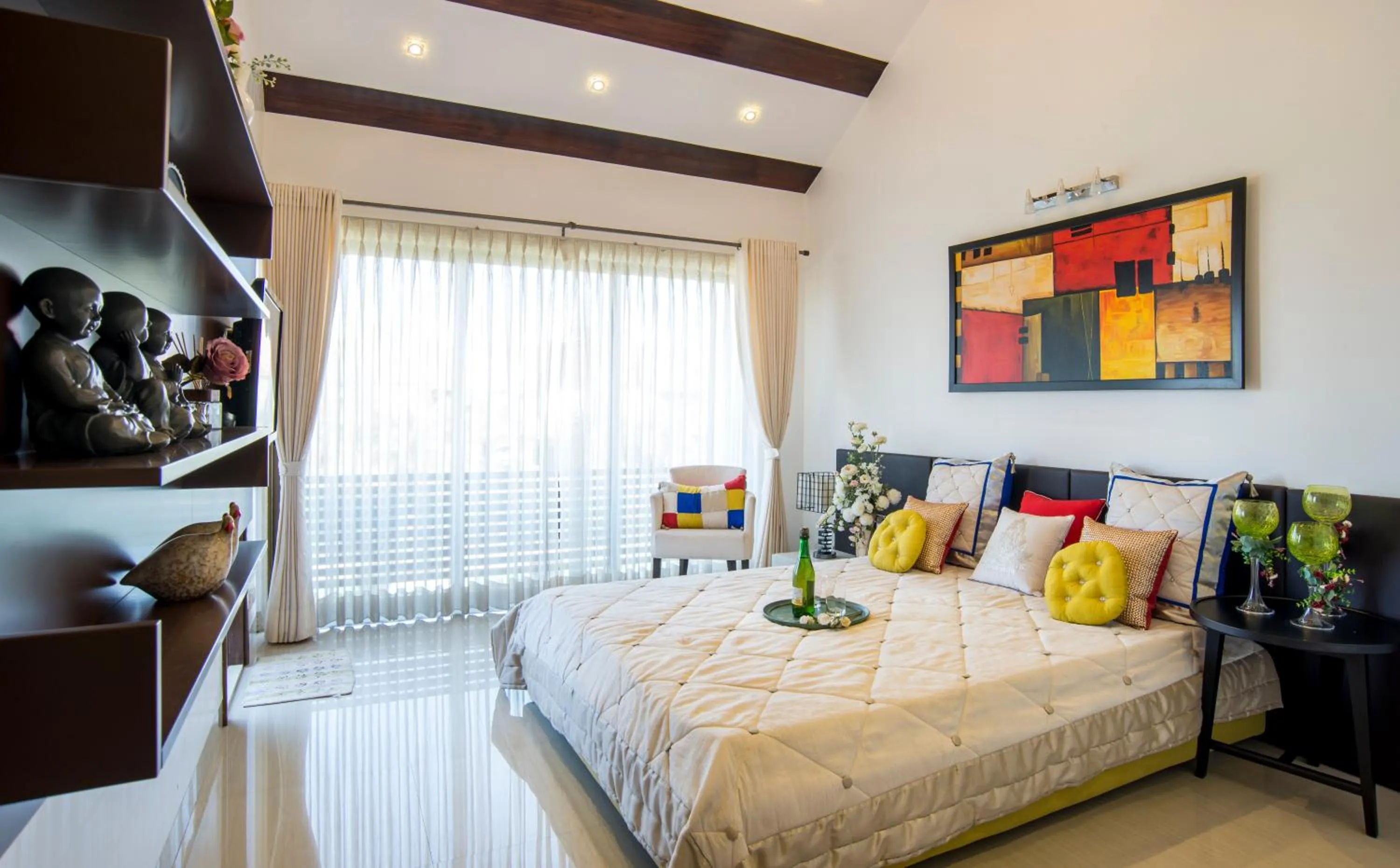 Bed in WOODS - Mangalyam Meadows