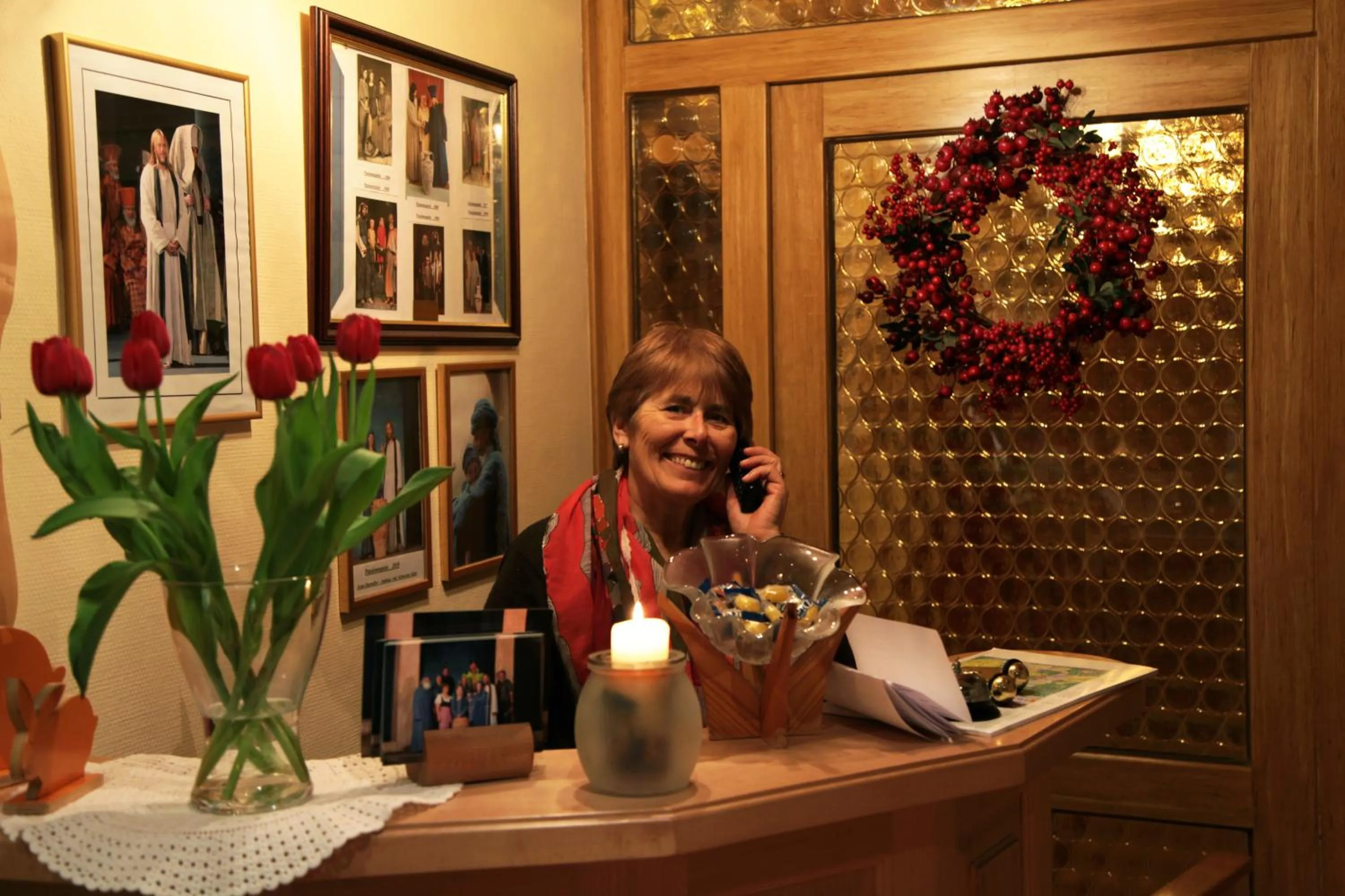 Lobby or reception in Gaestehaus Richter