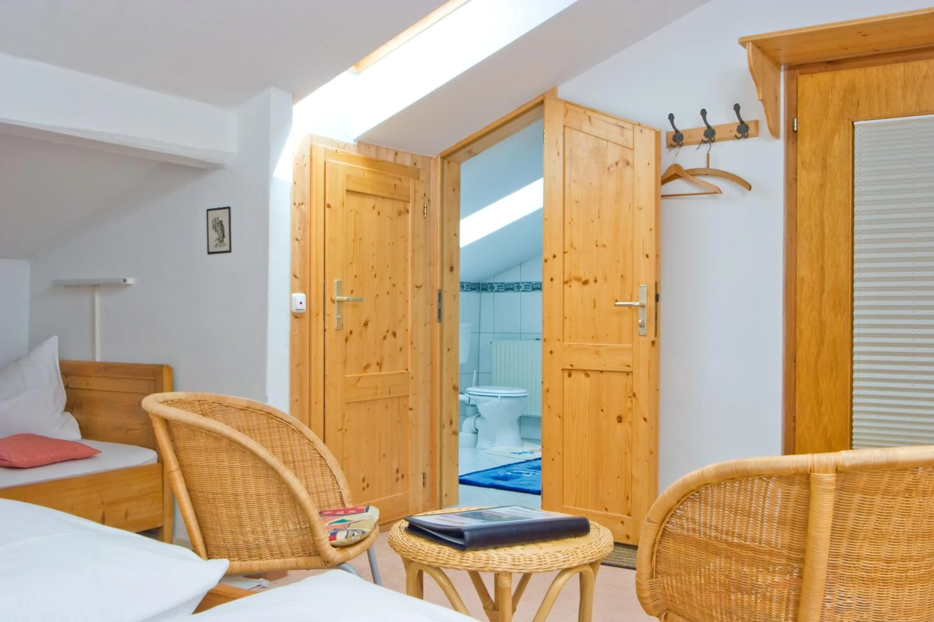 Bathroom, Bed in Gaestehaus Richter