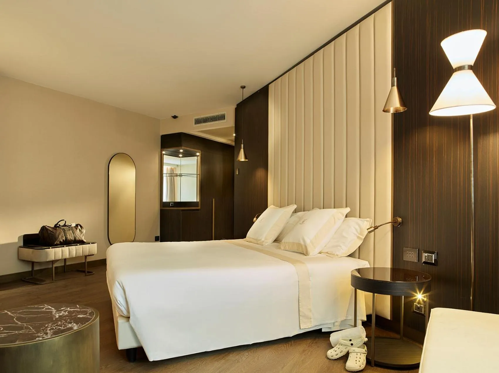 Photo of the whole room, Bed in Hotel Niccolo' V - Terme dei Papi