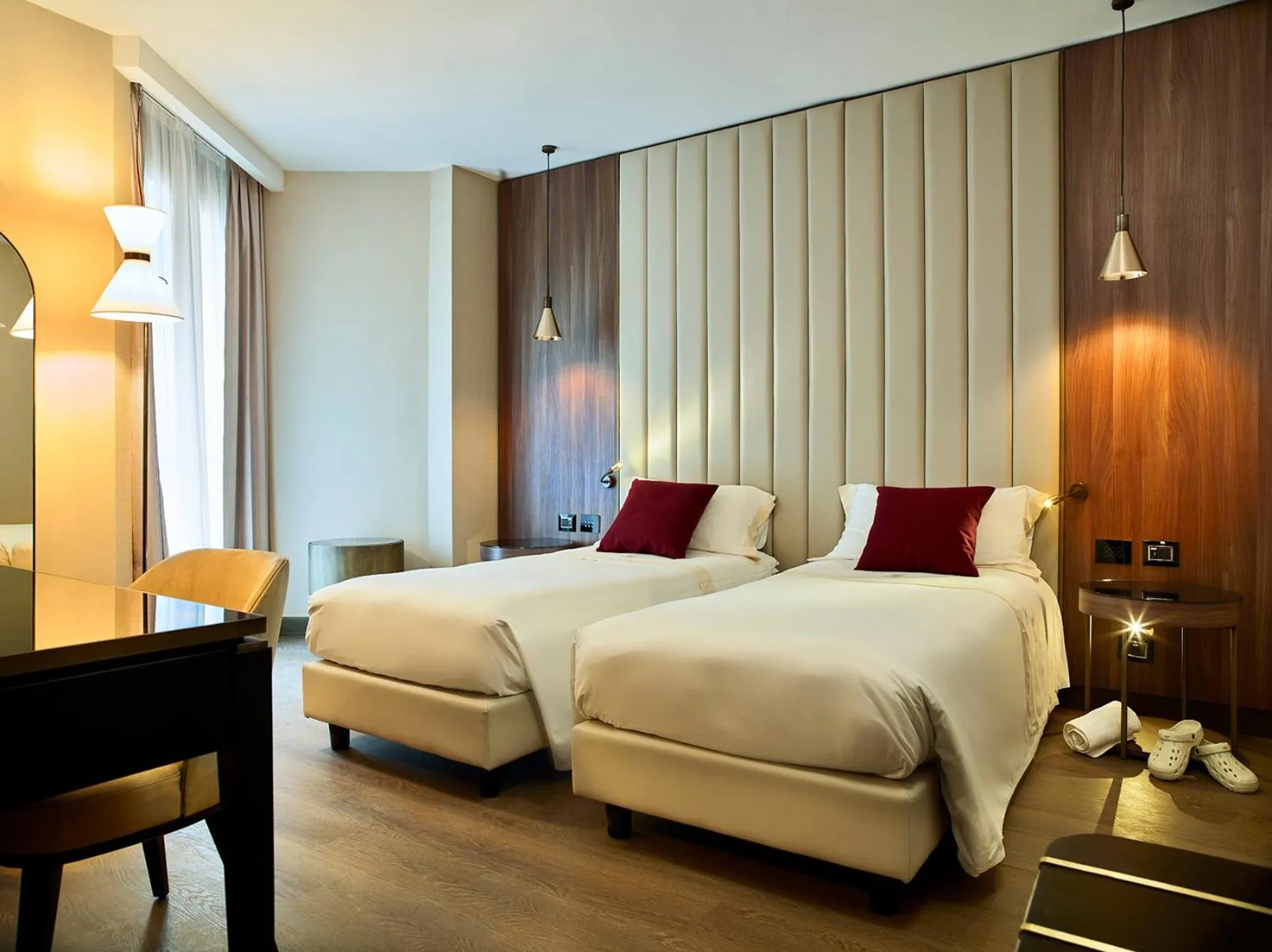 Photo of the whole room, Bed in Hotel Niccolo' V - Terme dei Papi