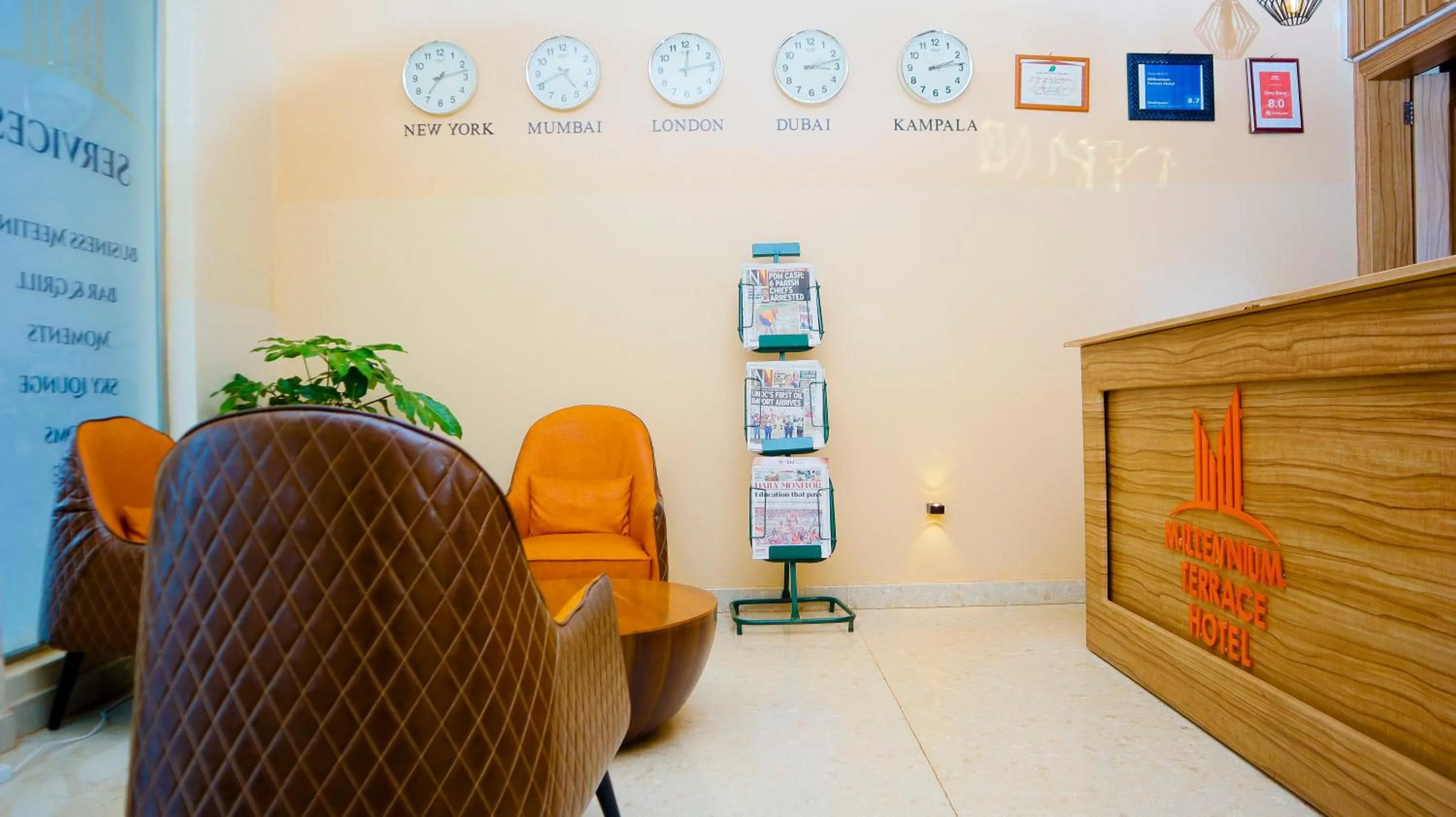 Lobby or reception in Millennium Terrace Hotel