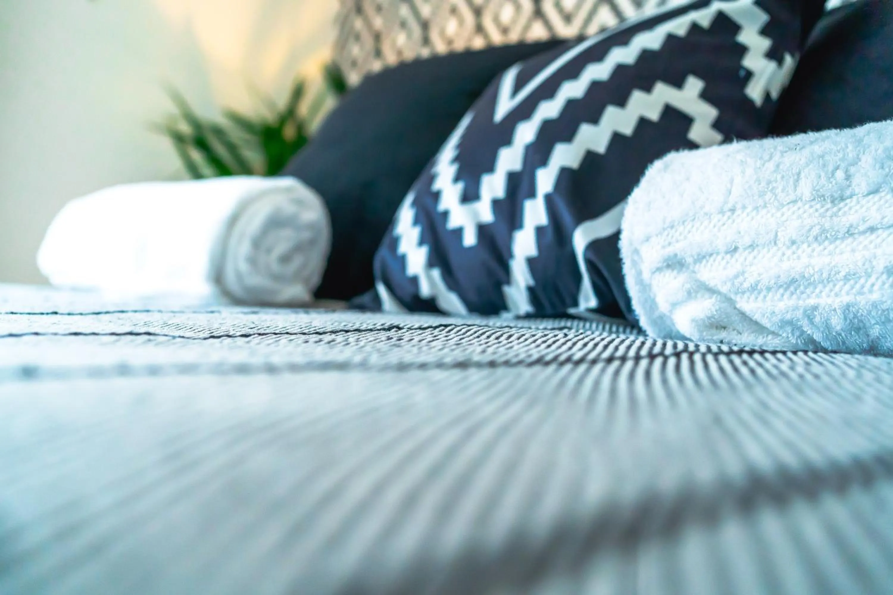 Bed in Saltwater Guest House