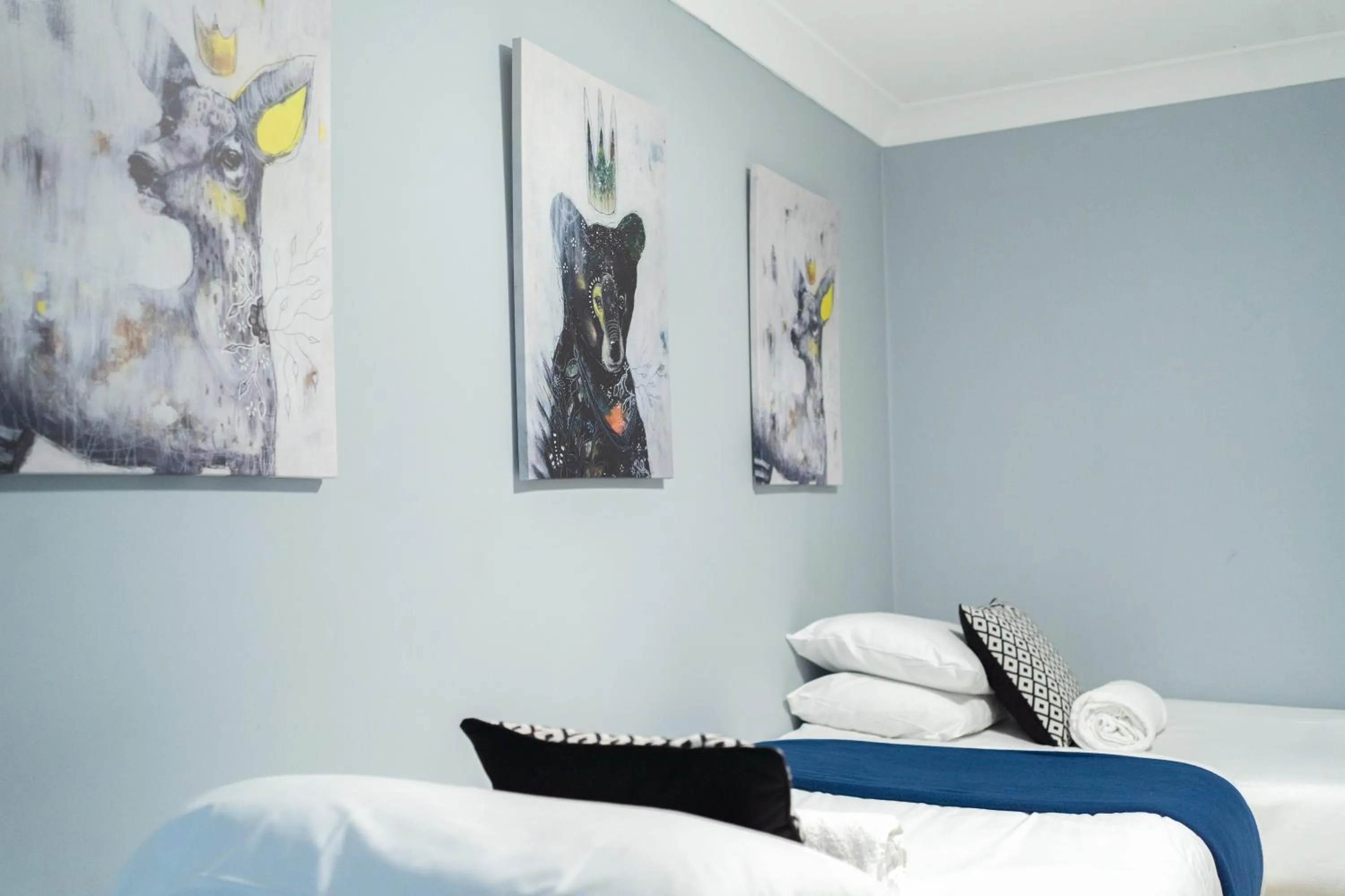 Bed in Saltwater Guest House