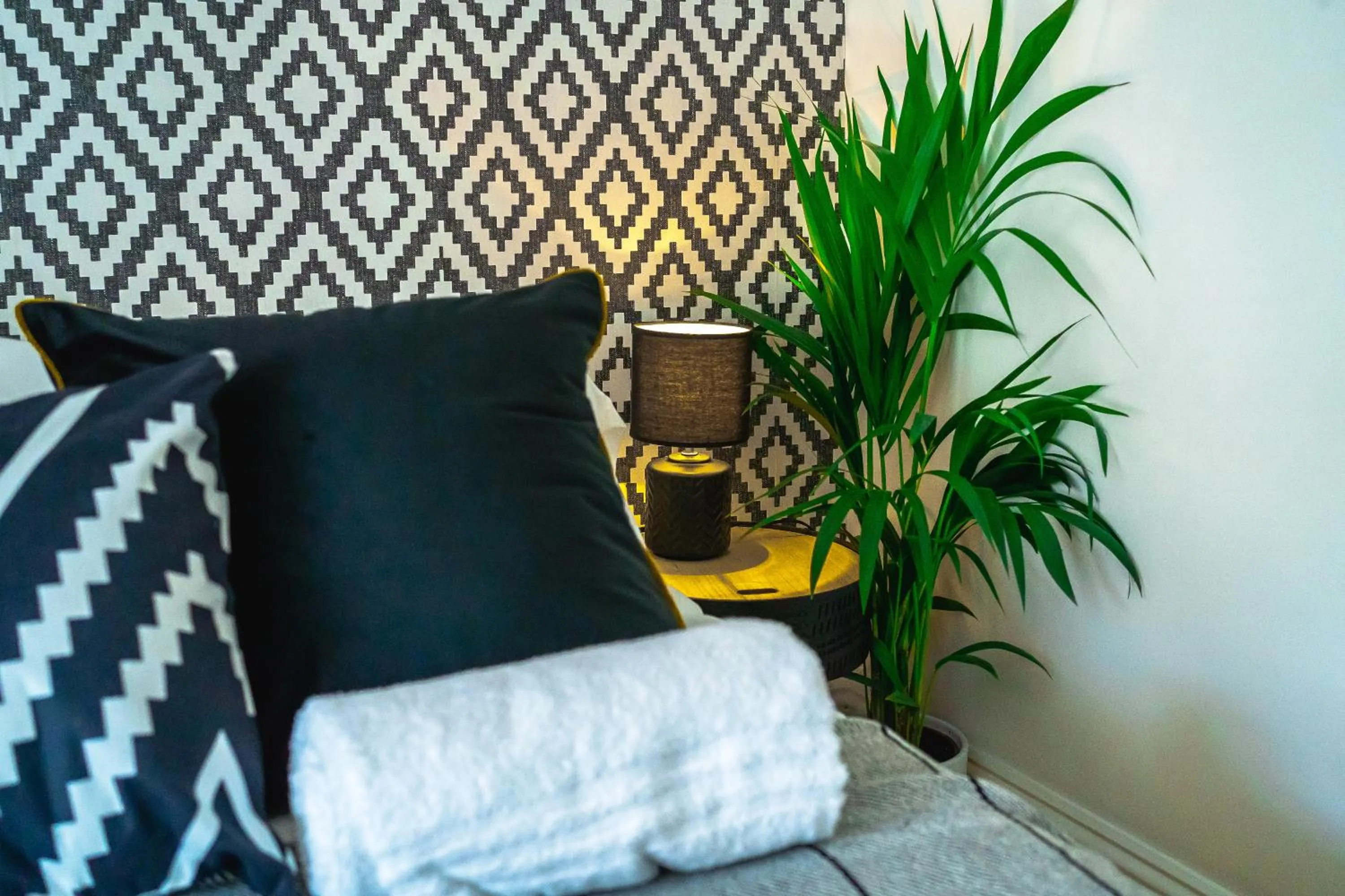 Bed in Saltwater Guest House