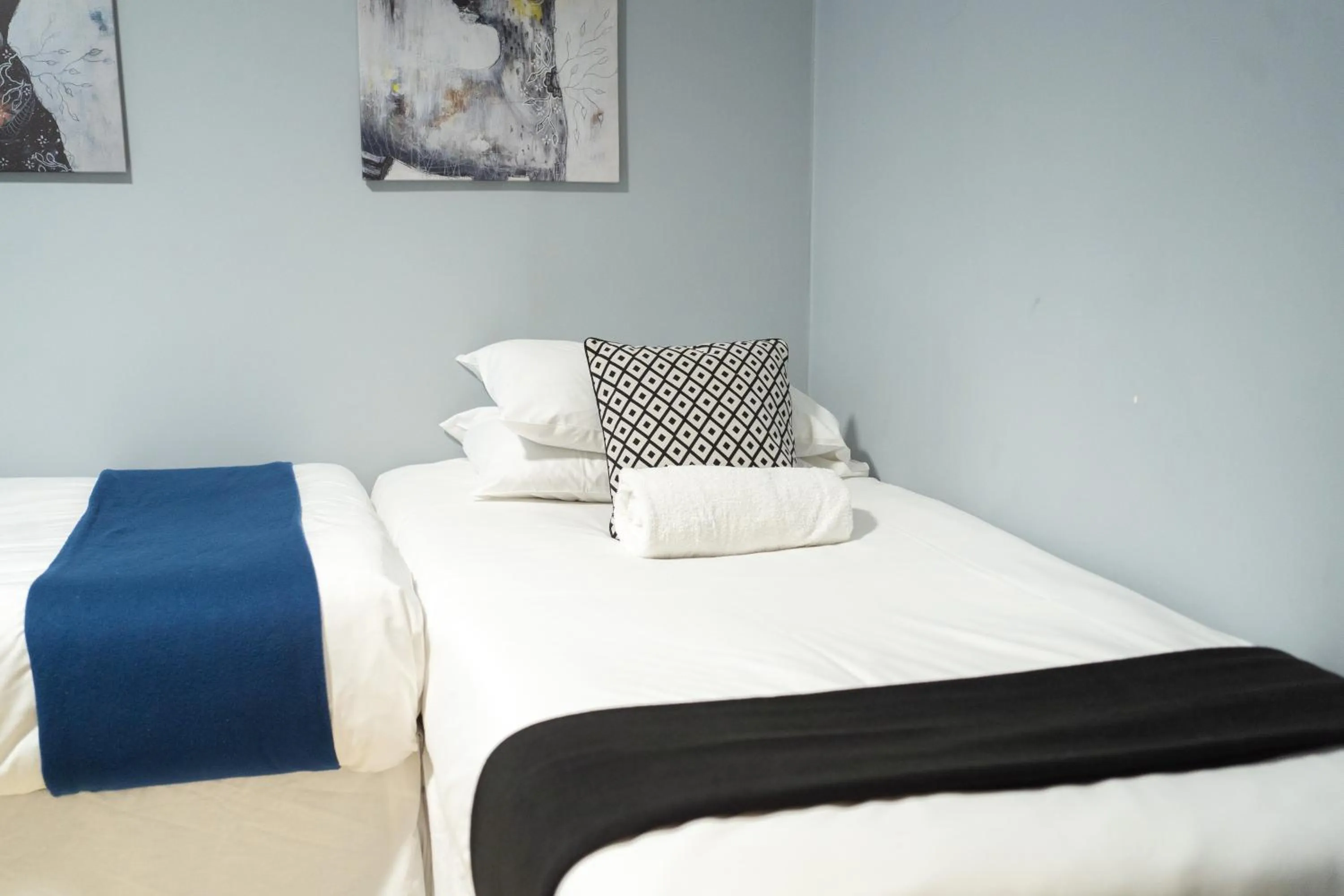 Bed in Saltwater Guest House