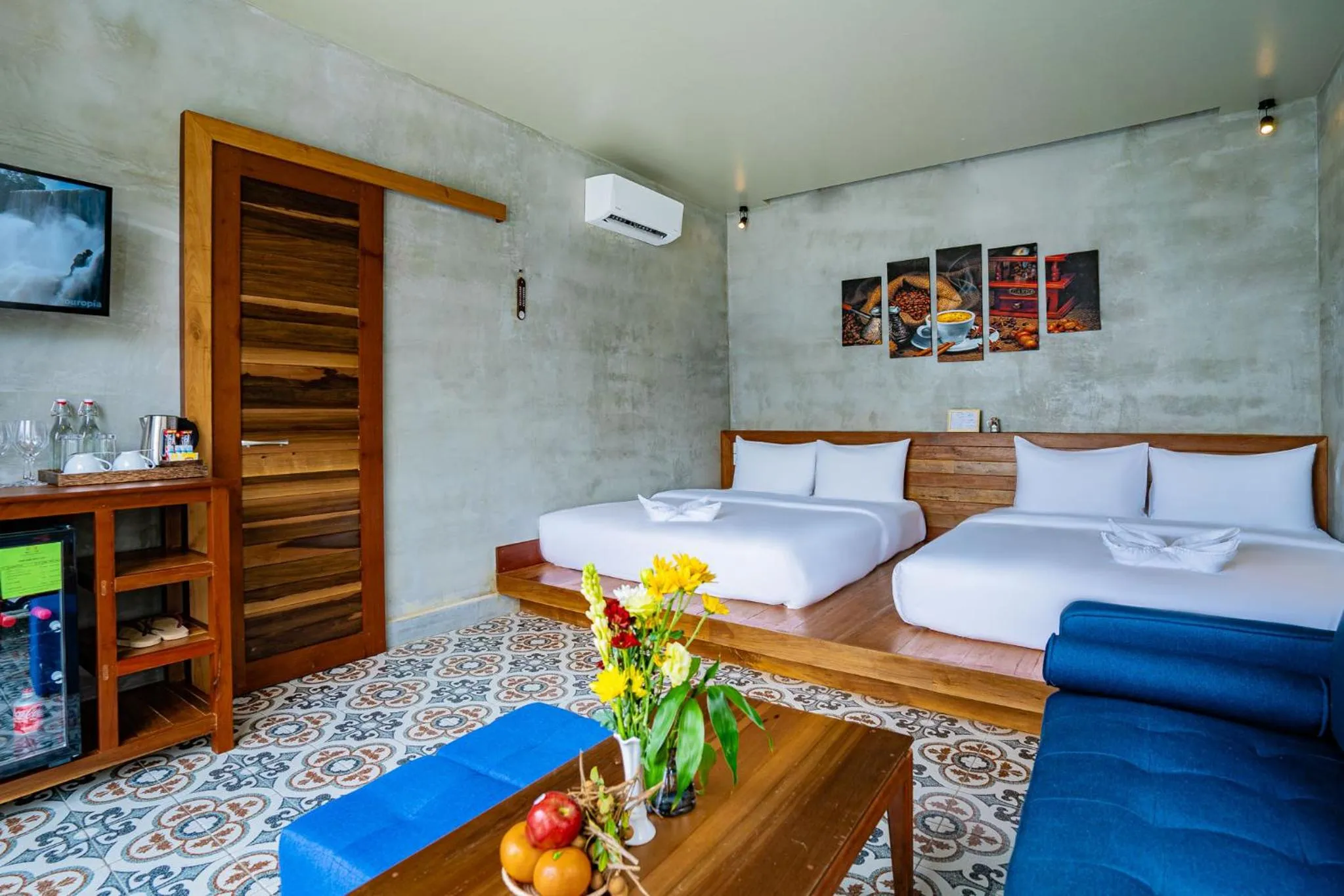 Bedroom, Bed in Kampot Sweet Boutique