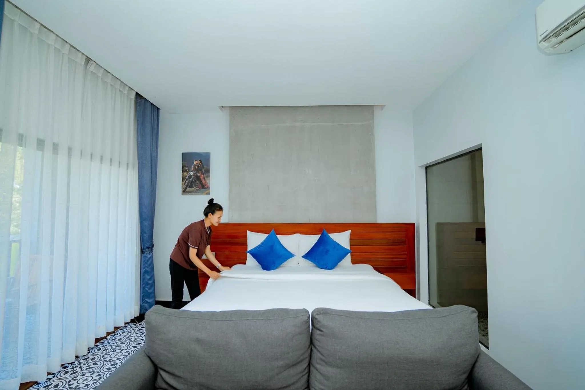 Bedroom, Bed in Kampot Sweet Boutique