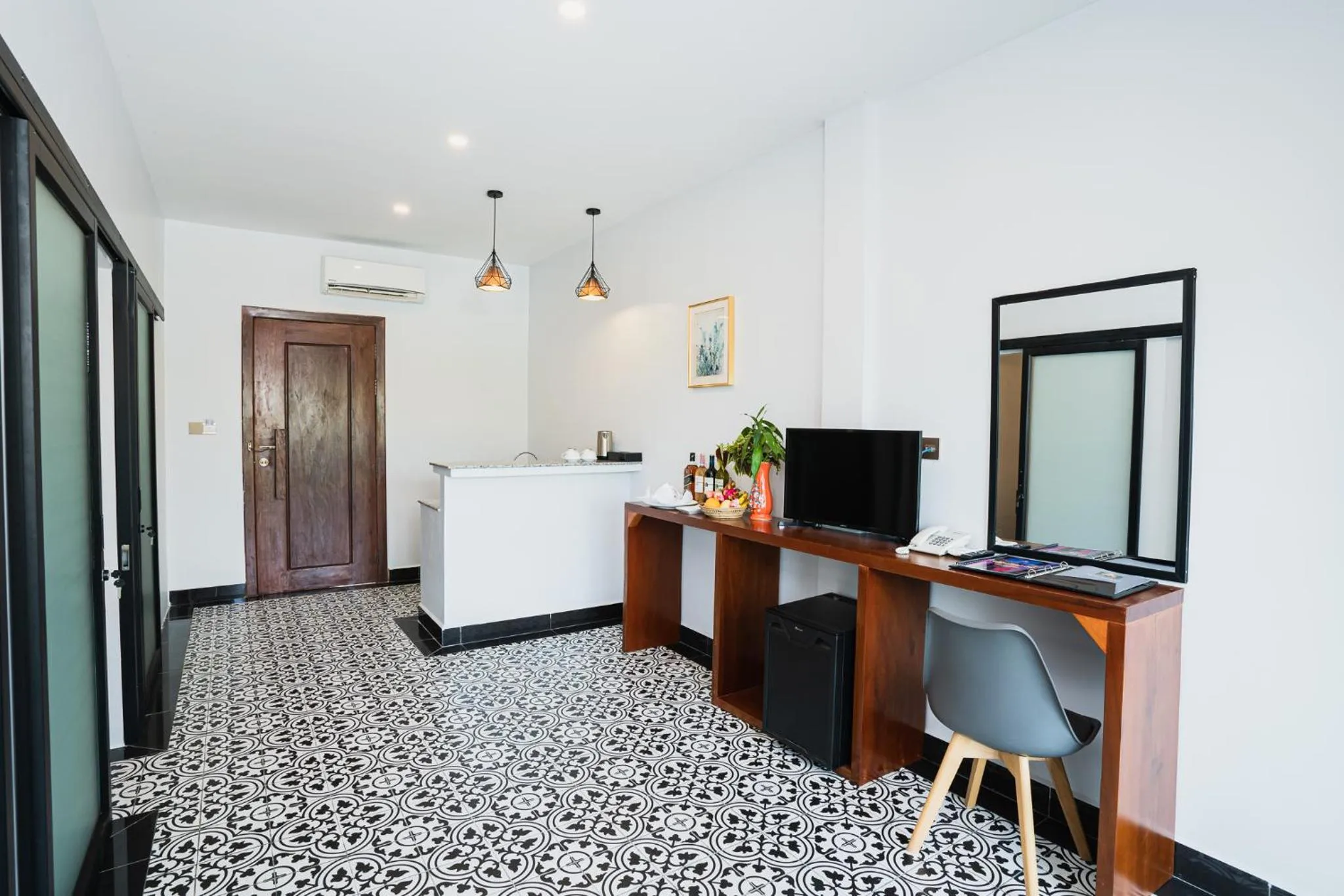 Communal lounge/ TV room in Kampot Sweet Boutique