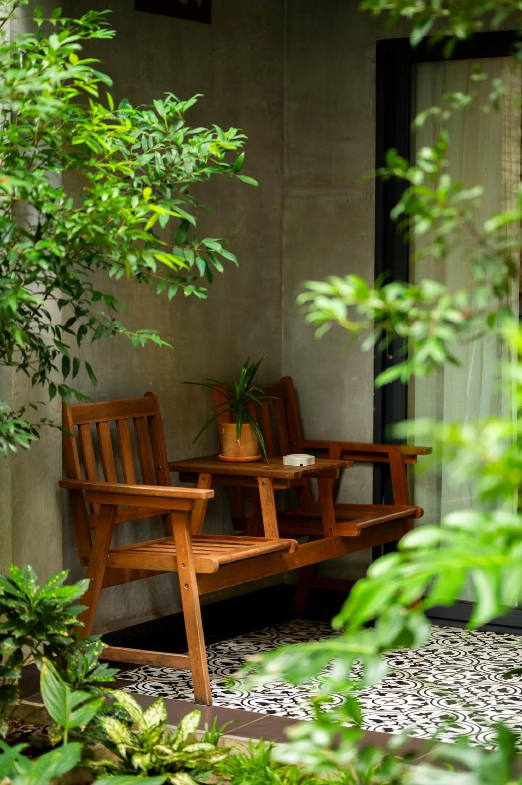 Seating area in Kampot Sweet Boutique