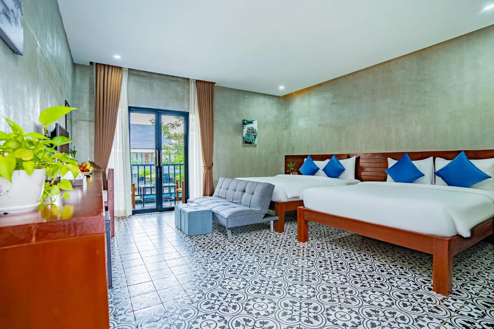 Bedroom, Bed in Kampot Sweet Boutique