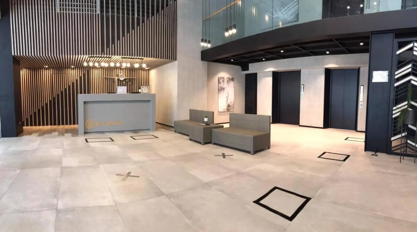 Lobby or reception in JET Hotel