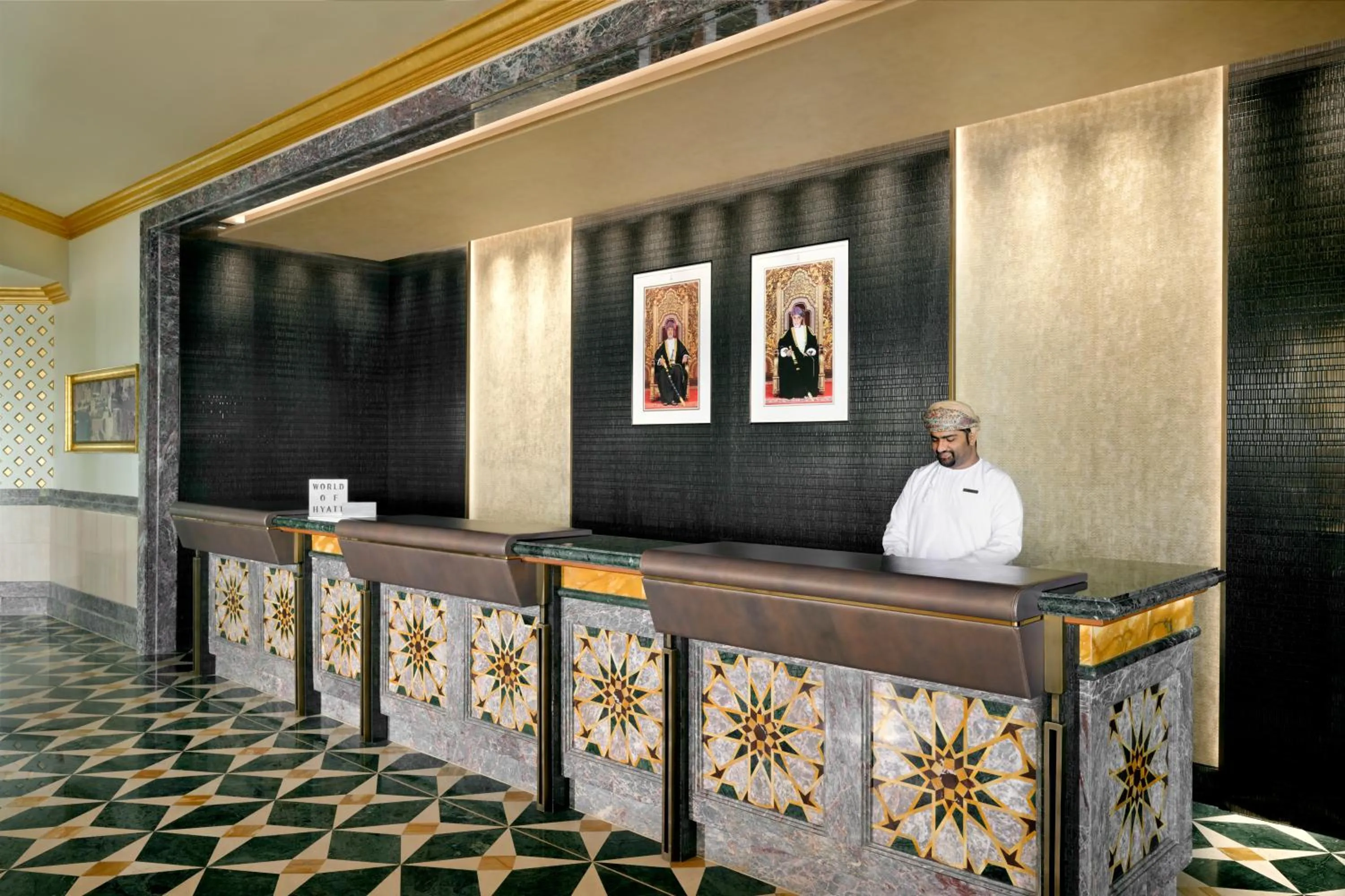 Lobby or reception in Grand Hyatt Muscat