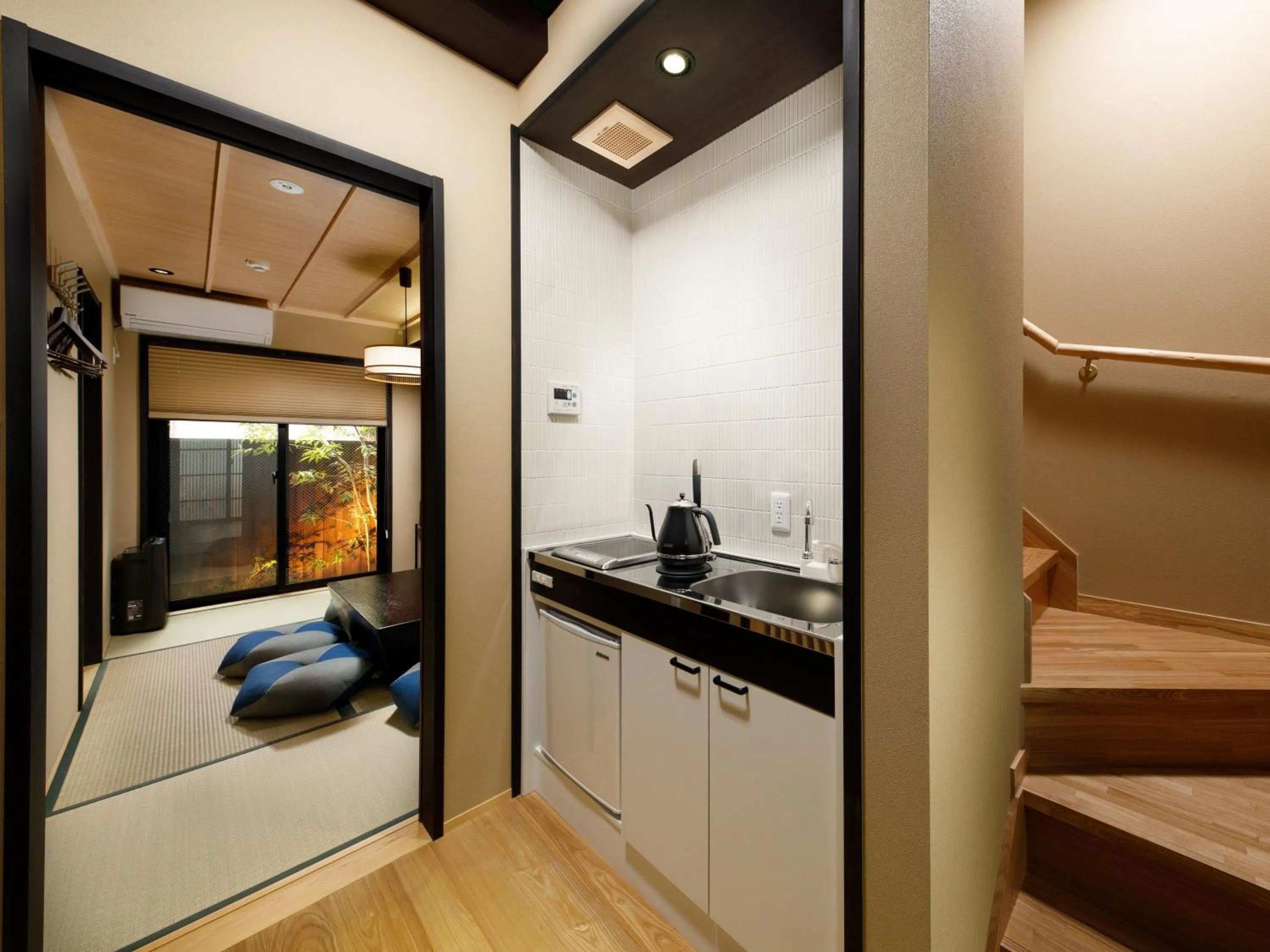 Kitchen or kitchenette, Bed in Kanade Fushimiinari-Taishame