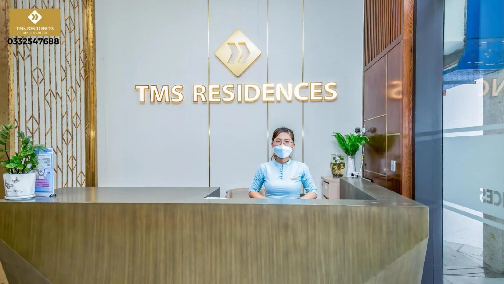 Lobby or reception in TMS Residences Quy Nhon - Official
