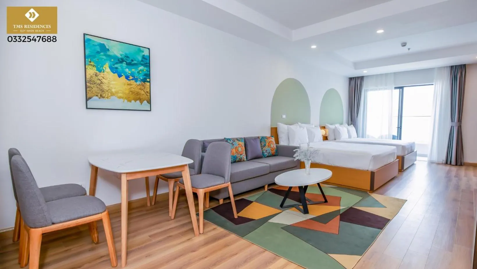 Living room in TMS Residences Quy Nhon - Official