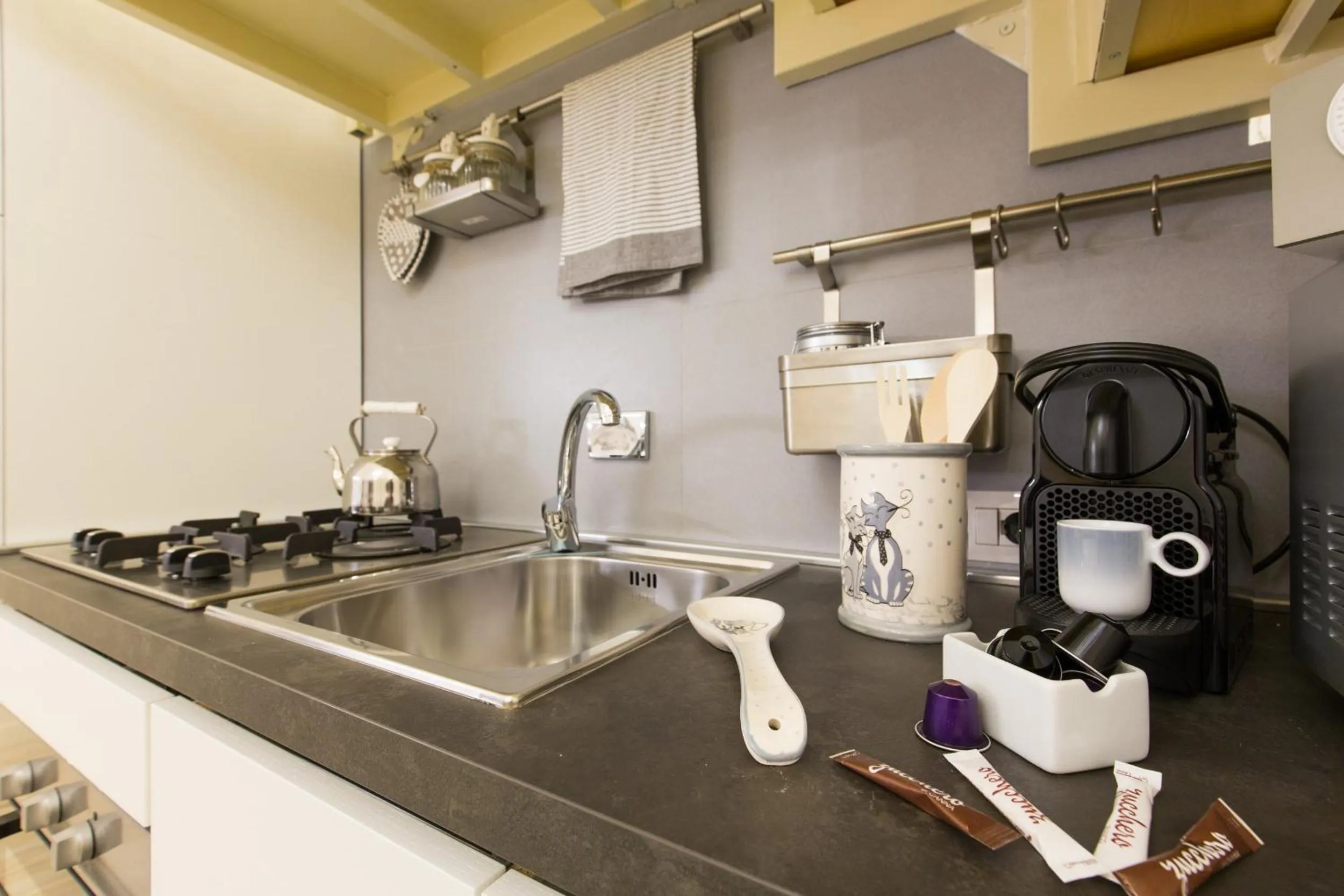 Kitchen or kitchenette in Navona Open Space Apartments