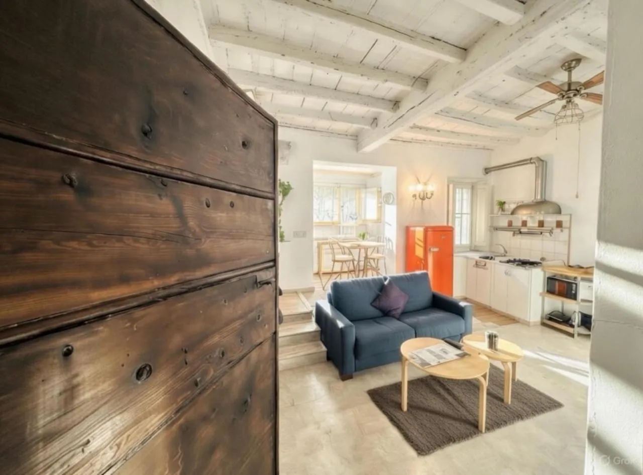 Kitchen or kitchenette in Navona Open Space Apartments