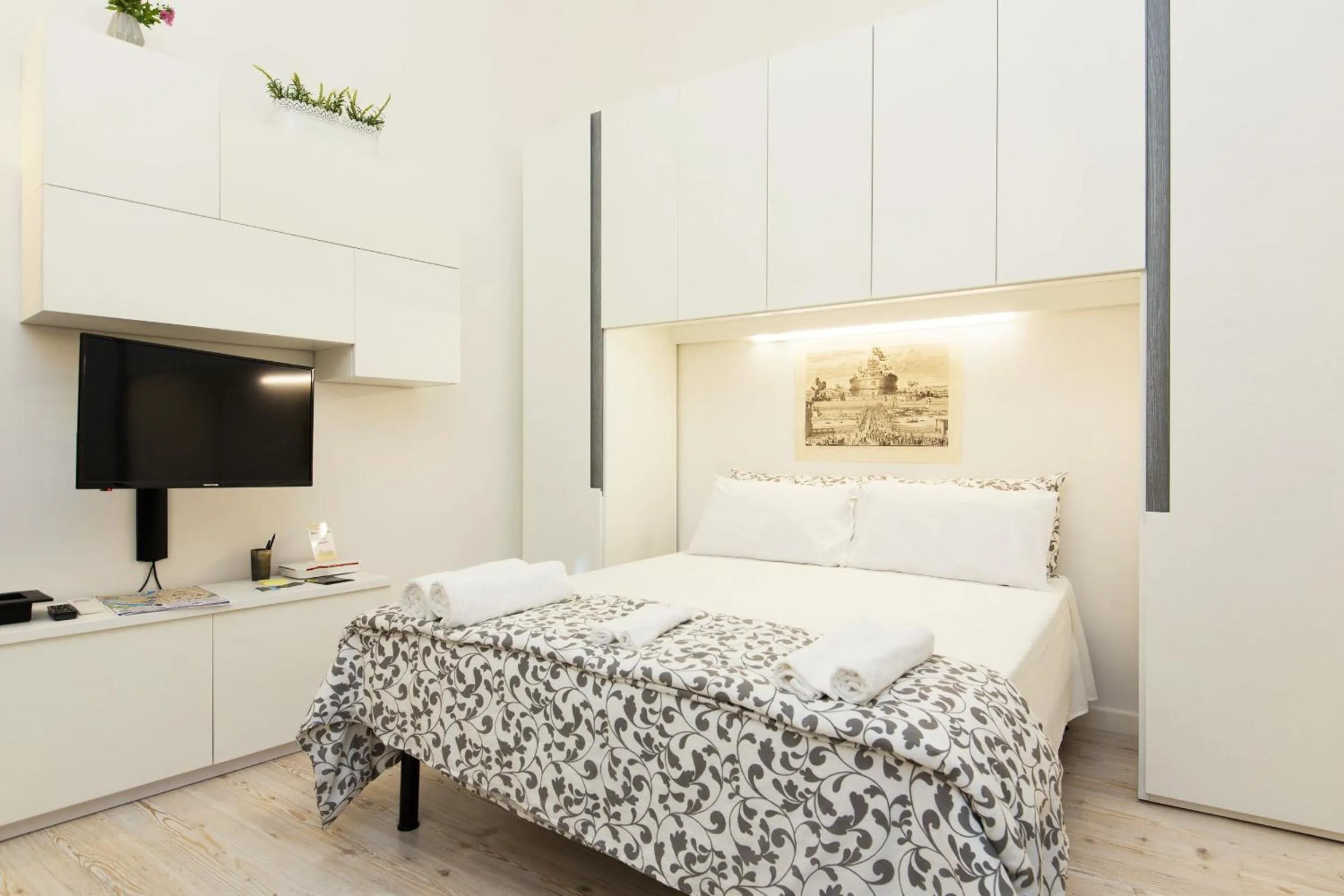 Bedroom, Bed in Navona Open Space Apartments