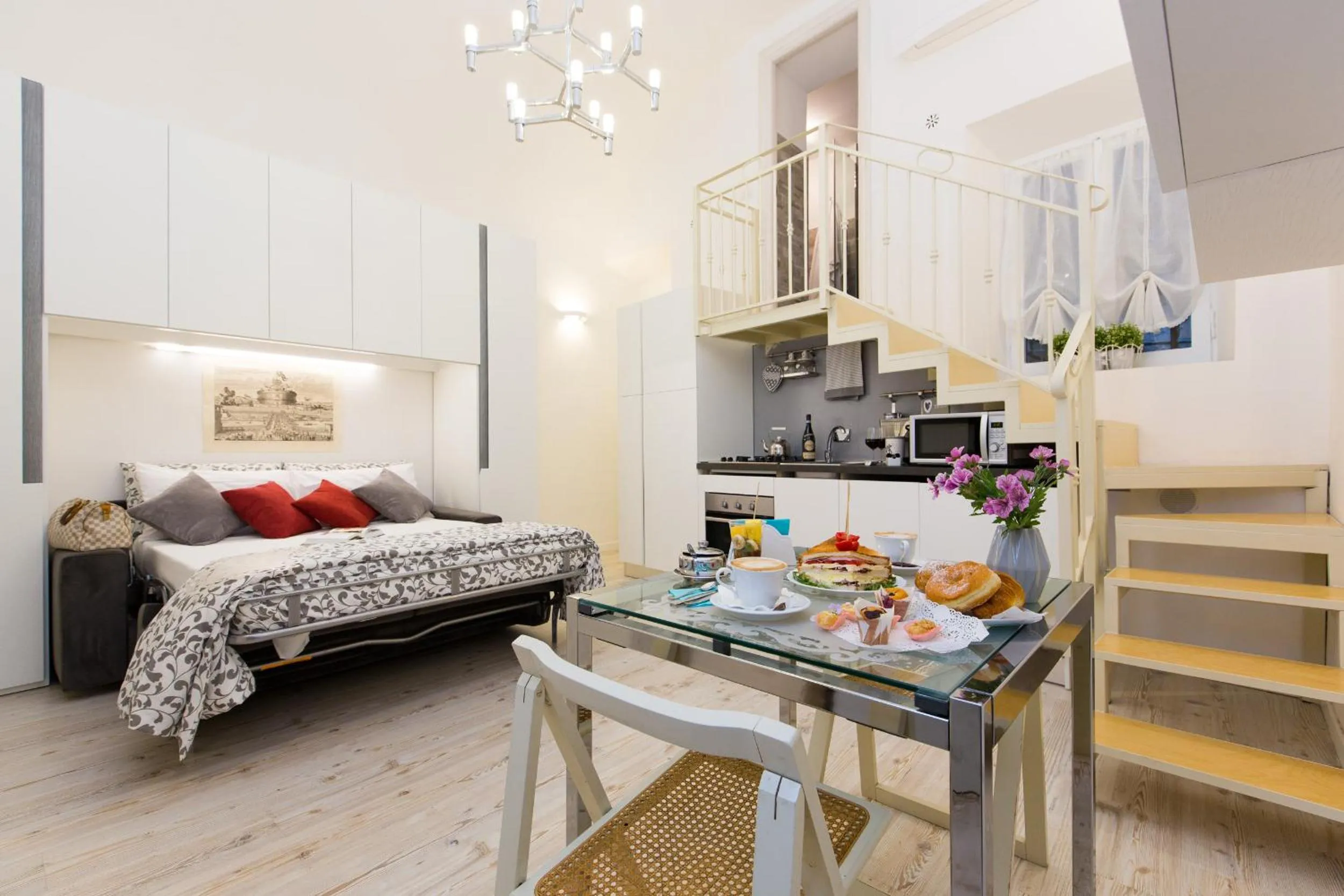 Living room in Navona Open Space Apartments