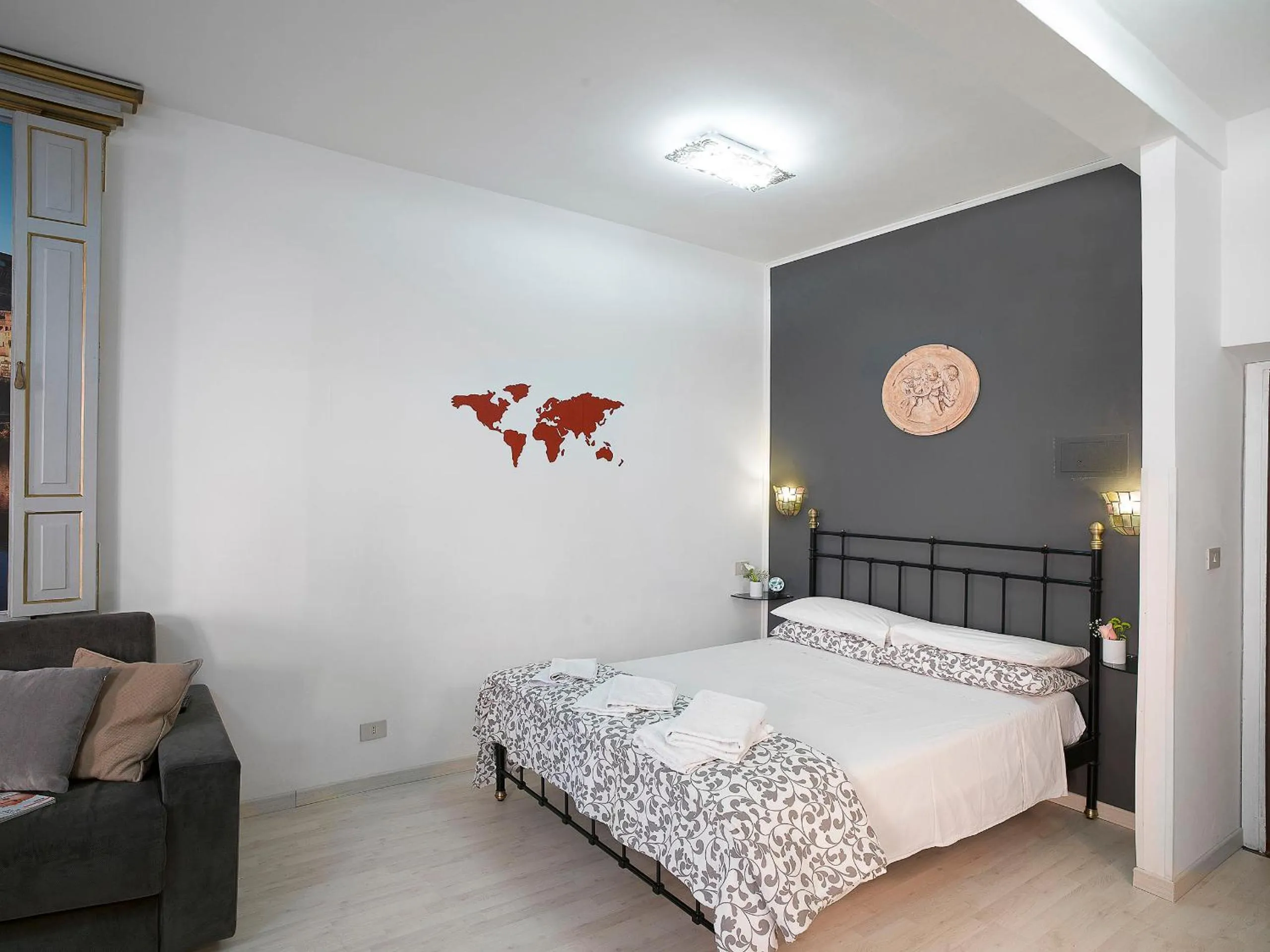 Bedroom, Bed in Navona Open Space Apartments