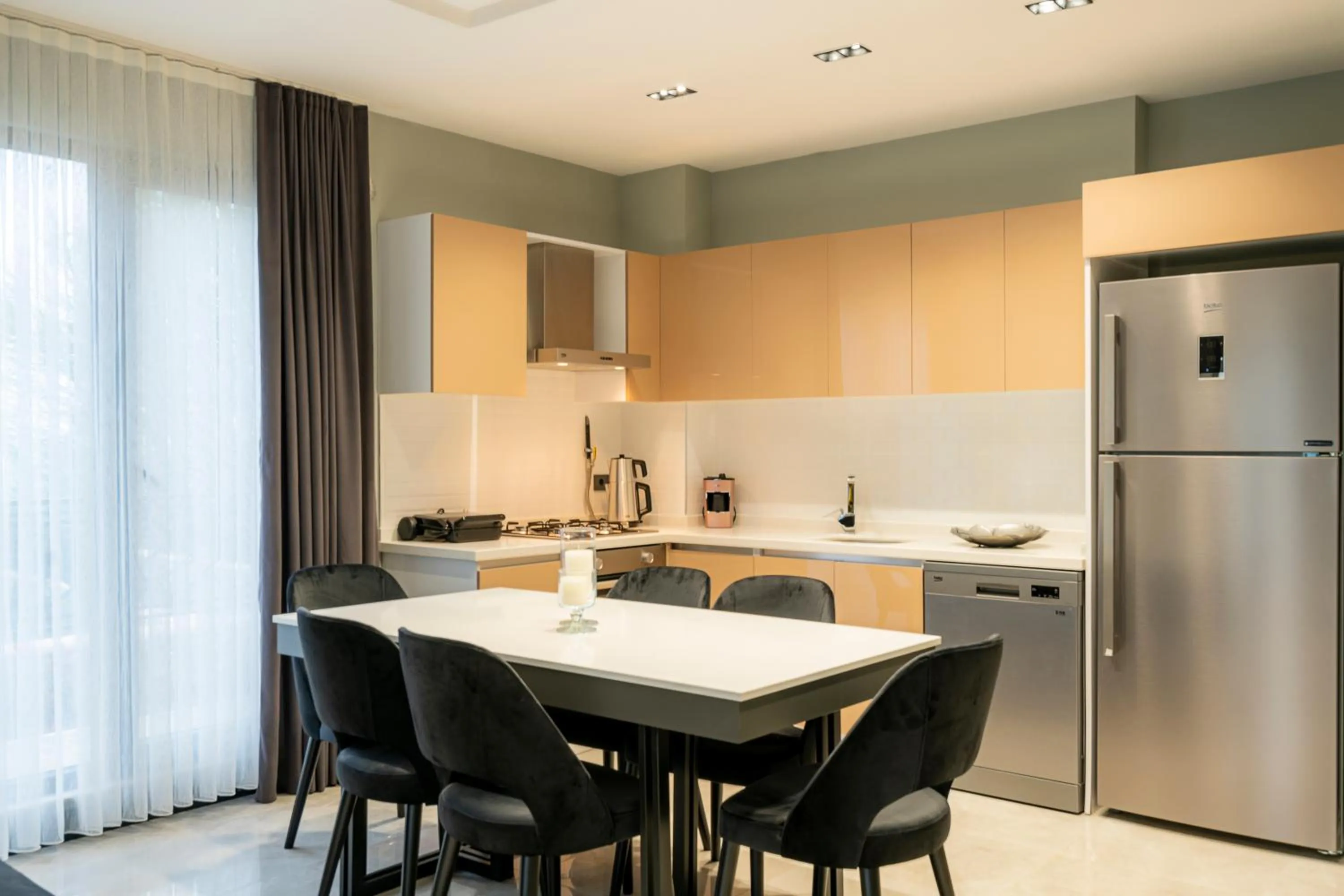 Kitchen or kitchenette in Aileena Hotel & Villas