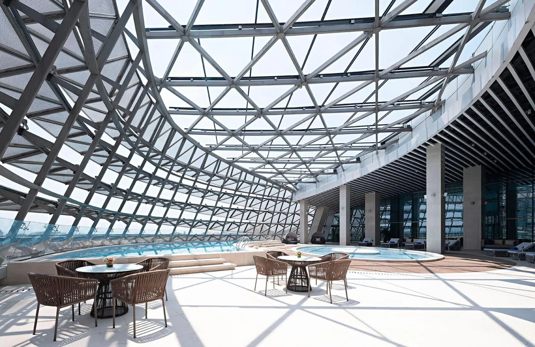 Swimming pool in Langham Place Changsha