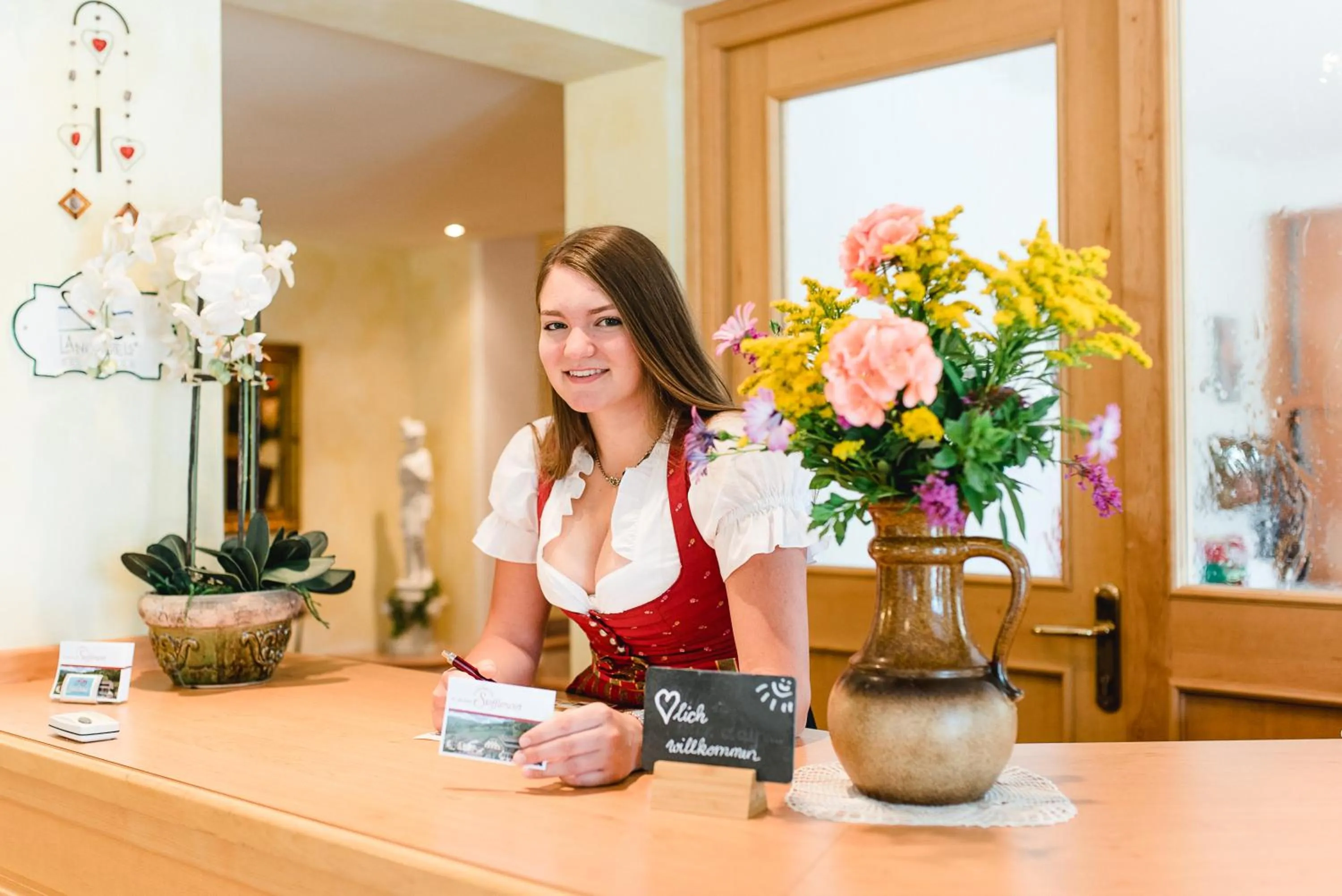 Lobby or reception in Landhotel Stofflerwirt