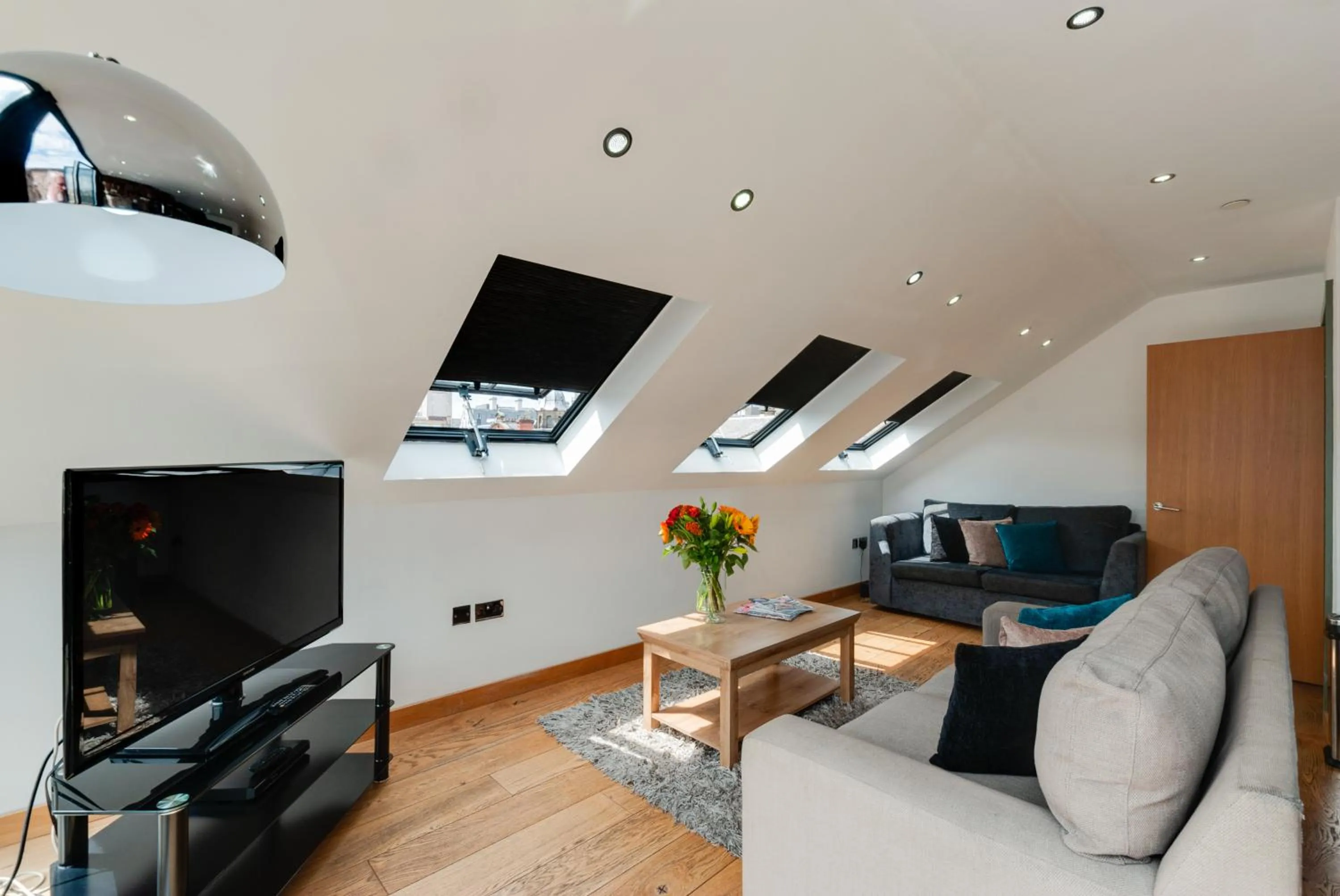 Communal lounge/ TV room in Base Serviced Apartments - Sir Thomas Street