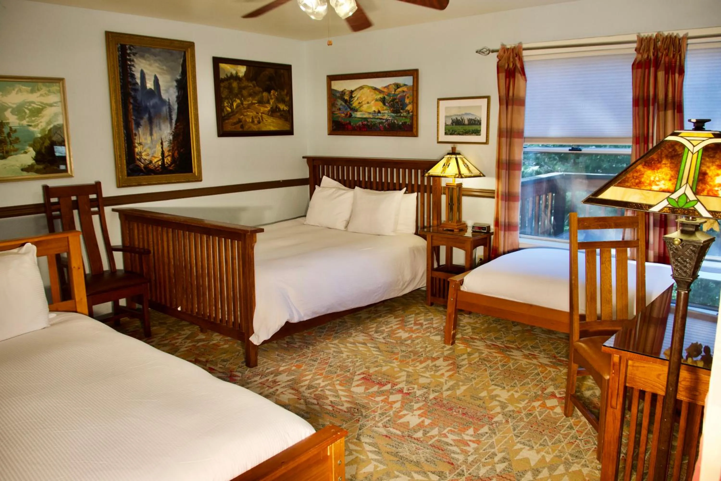 Bed in Yosemite Bug Rustic Mountain Resort