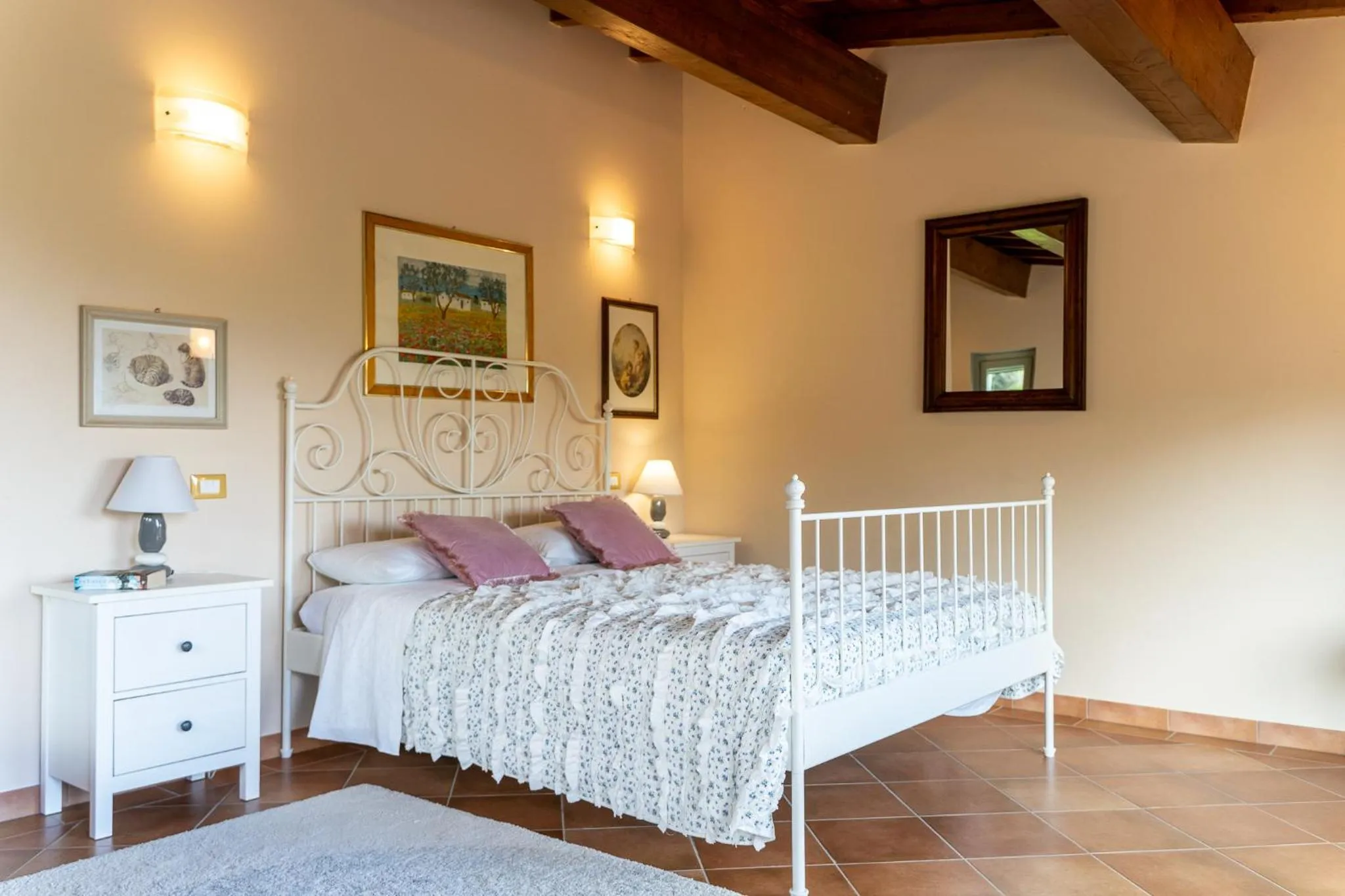 Bed in L'Olivo Country Resort & SPA